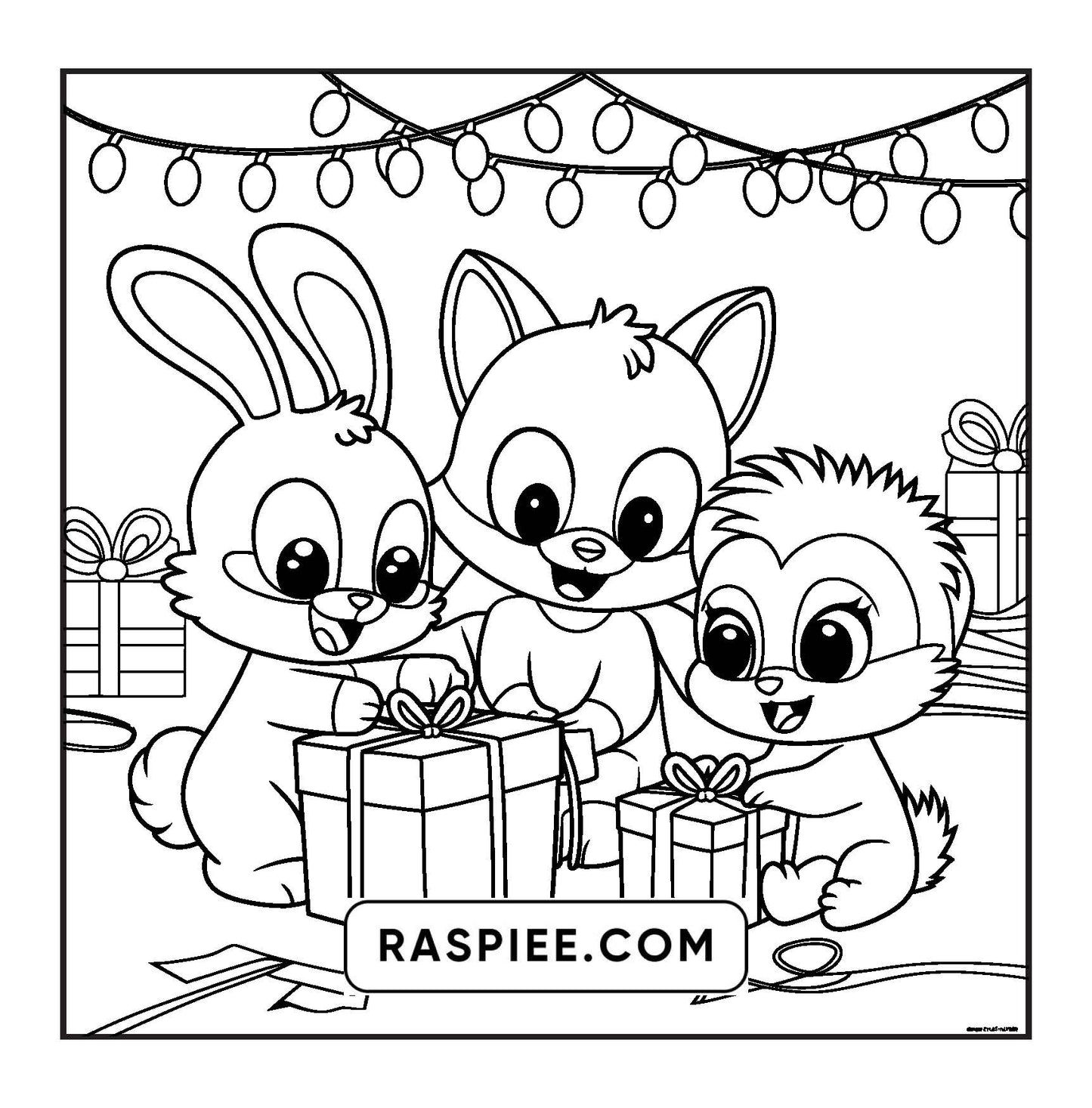 100 Bold and Easy Fluffy Friends Coloring Pages