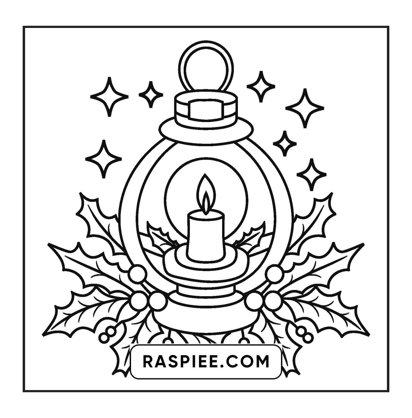 120 Bold and Easy Christmas Coloring Pages Printable PDF Instant Download