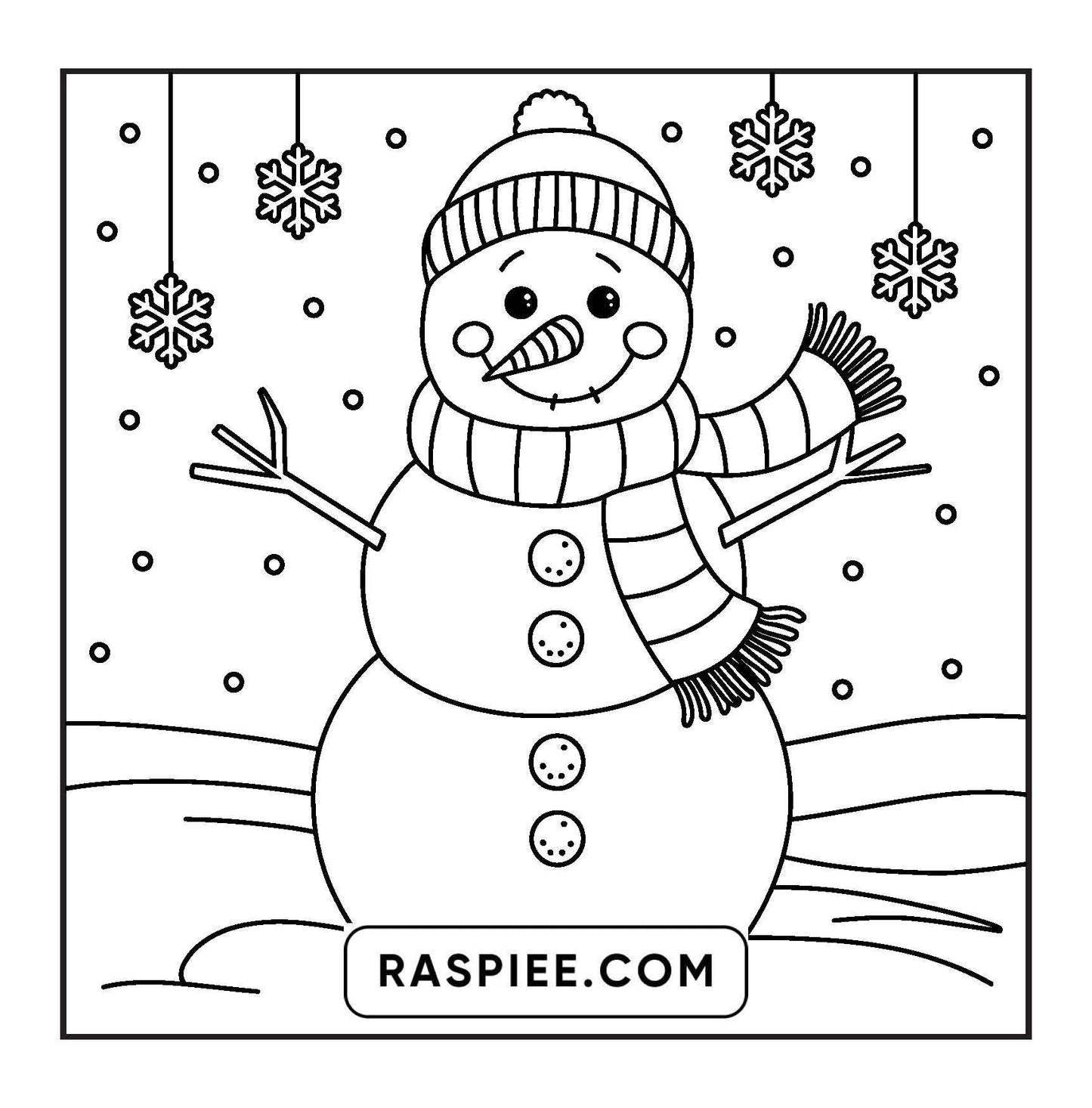 126 Bold and Easy Cozy Winter Coloring Pages