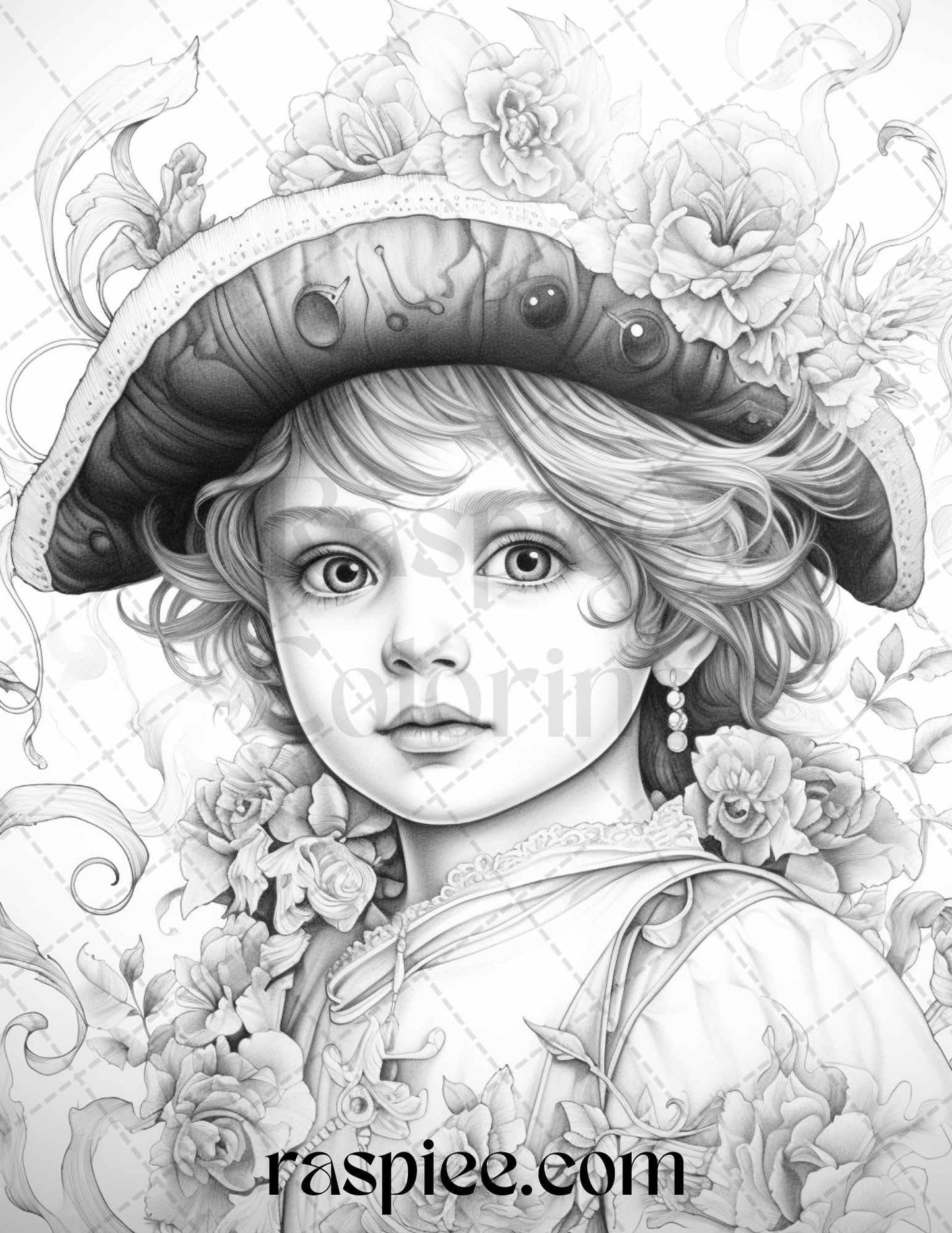 55 Adorable Pirates Grayscale Coloring Pages Printable for Adults, PDF File Instant Download