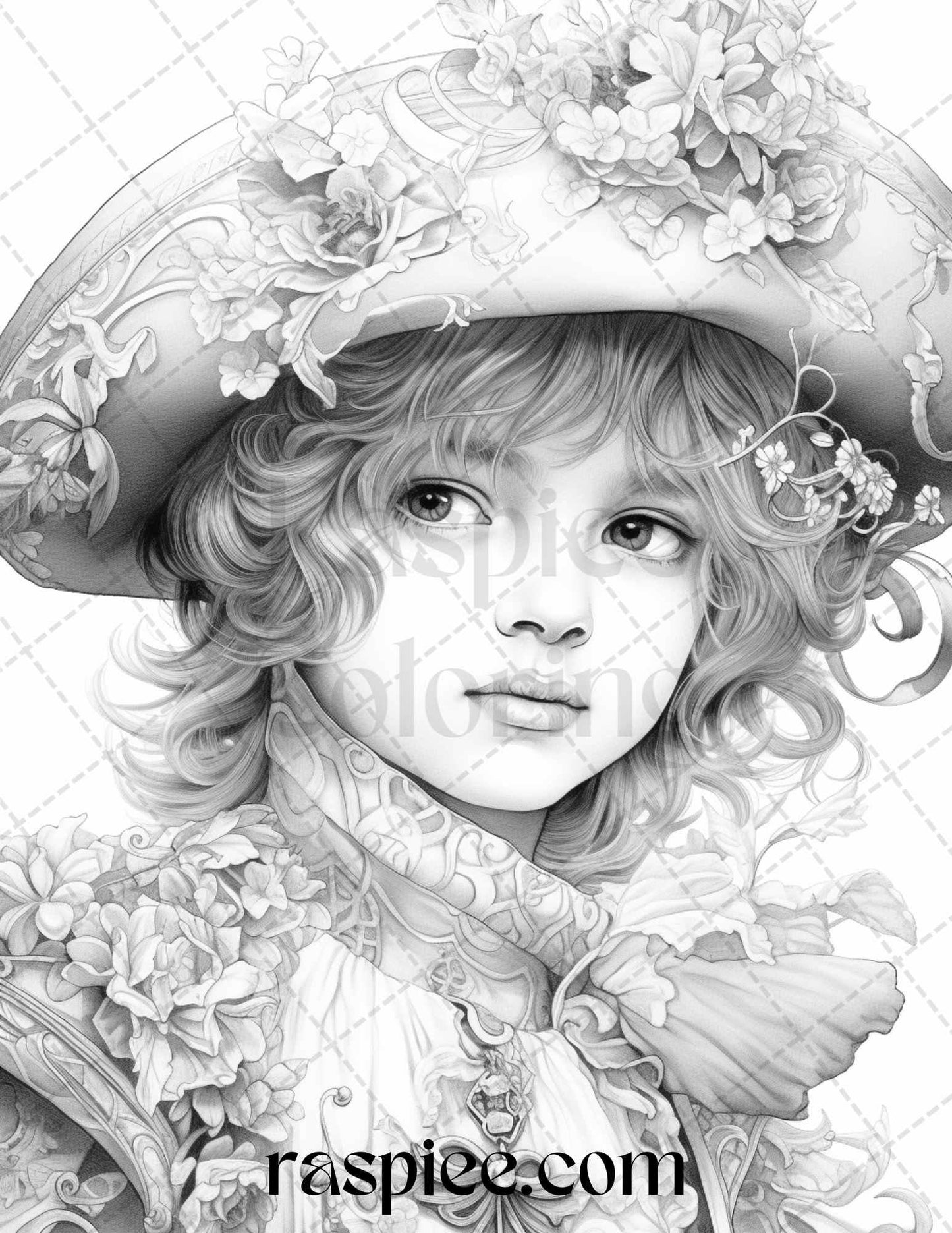 55 Adorable Pirates Grayscale Coloring Pages Printable for Adults, PDF File Instant Download