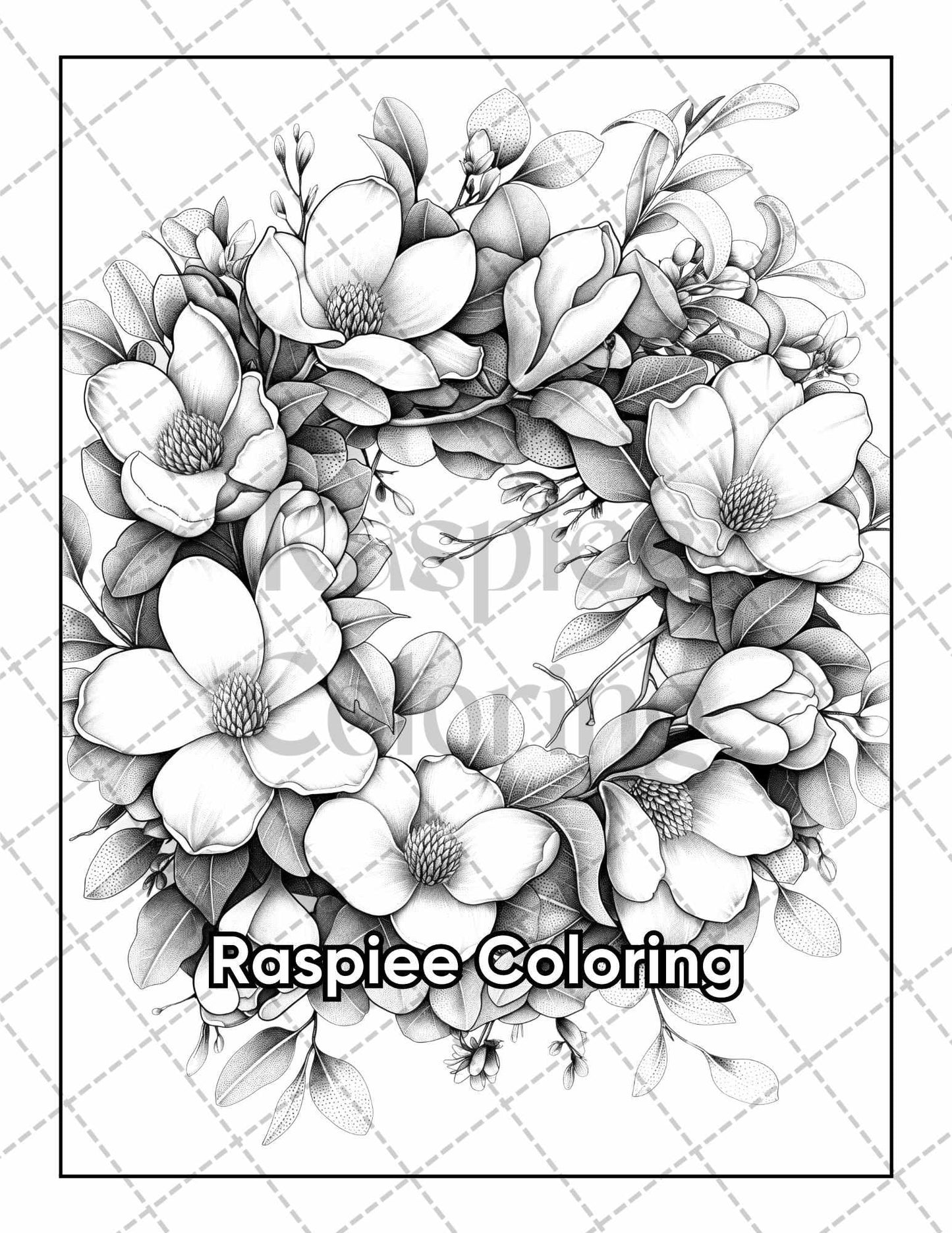 101 Tranquil Blooms Adult Coloring Pages Printable PDF Instant Download