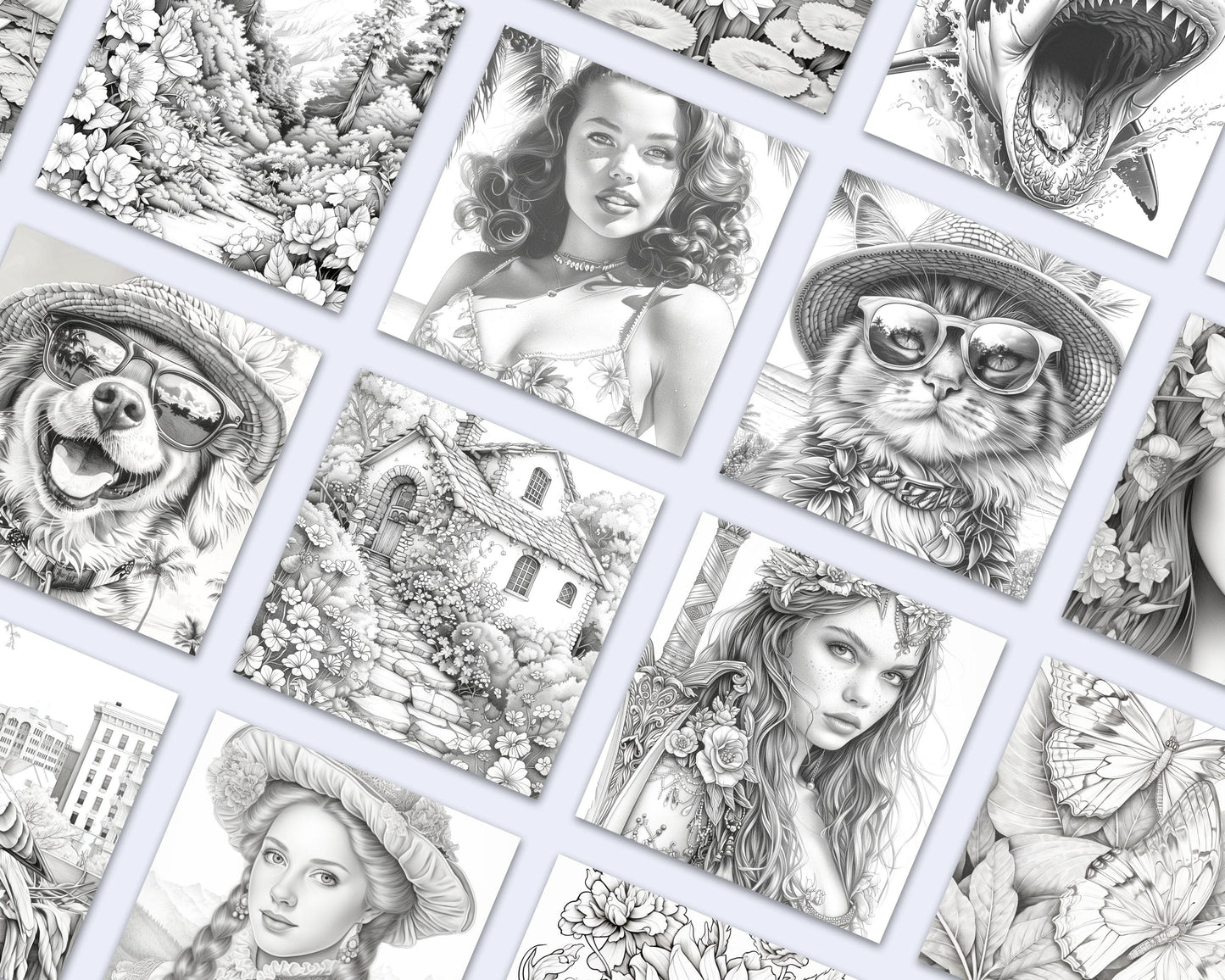 Adult Coloring Pages Entire Whole Shop Bundle Over 30,000+ Designs Lifetime Access
