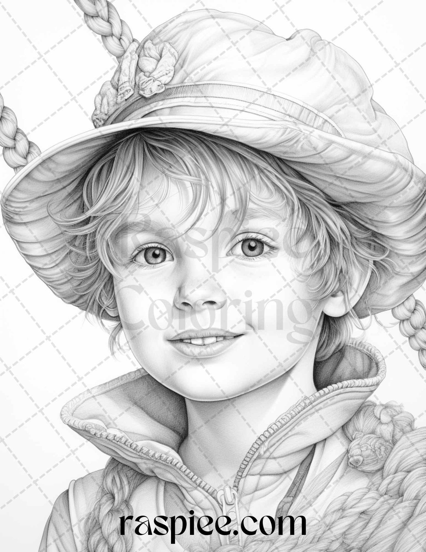 55 Adorable Pirates Grayscale Coloring Pages Printable for Adults, PDF File Instant Download