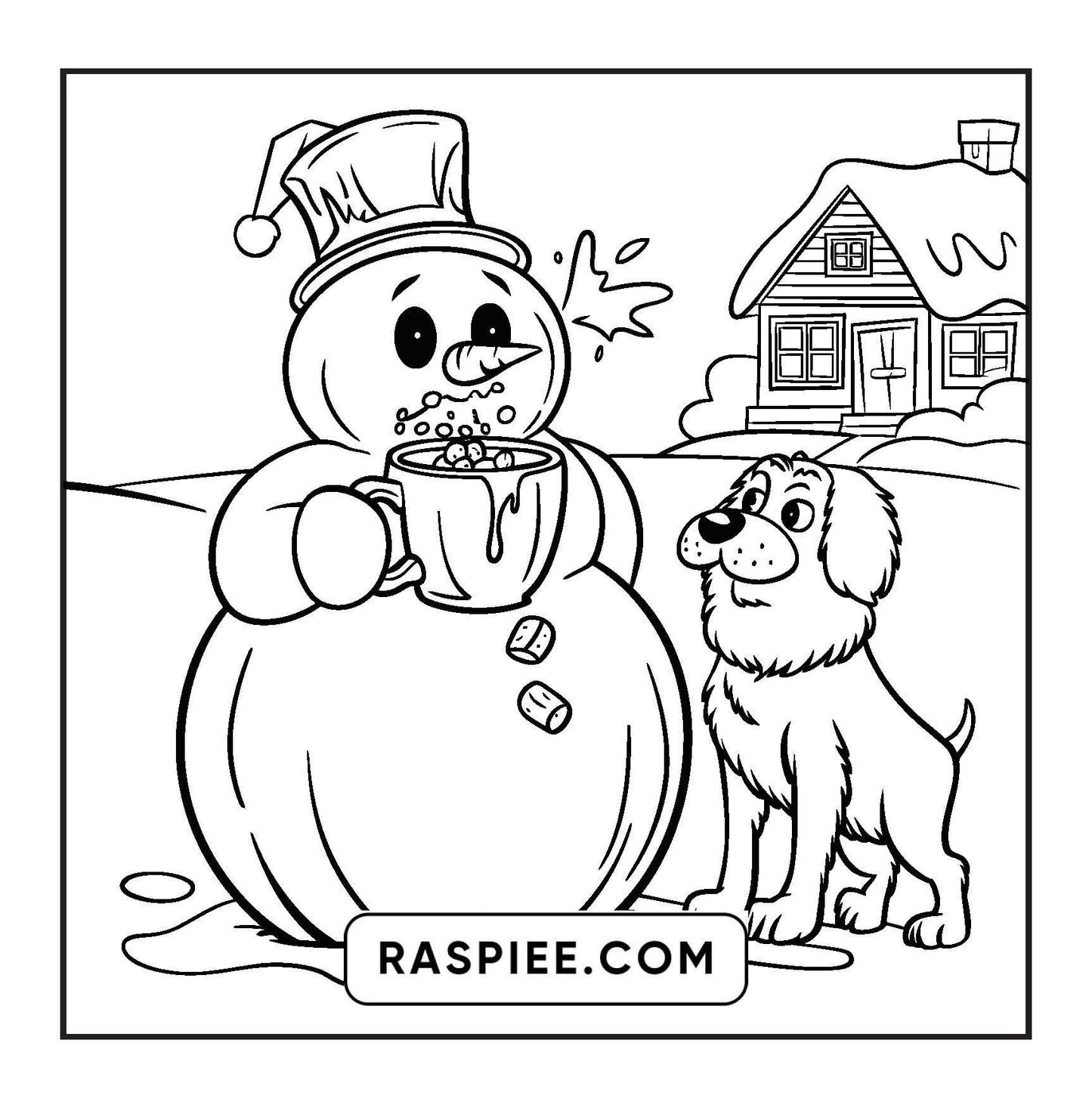 90 Bold and Easy Merry Christmas Coloring Pages