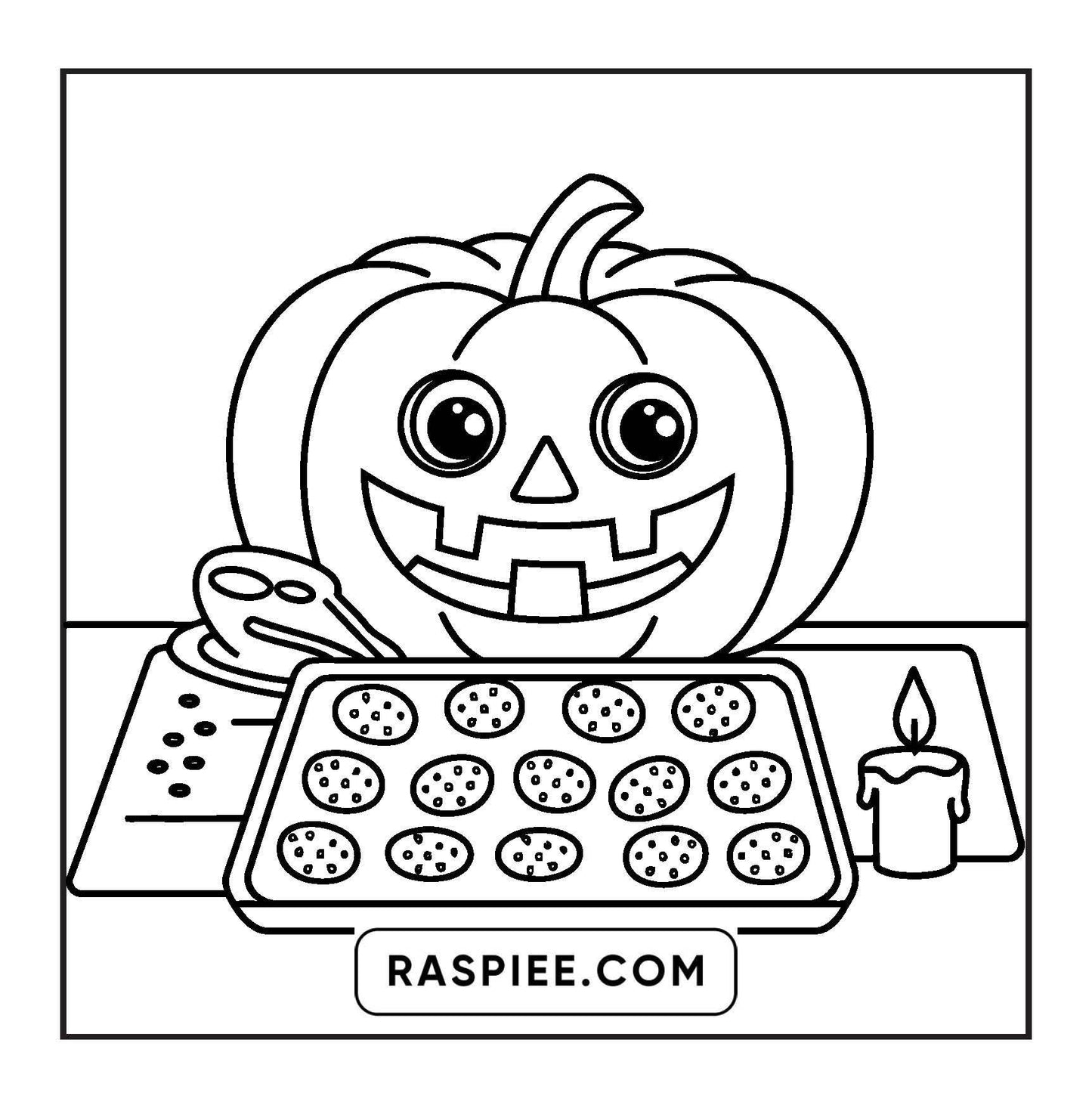 93 Bold and Easy Little Spooky Coloring Pages Printable PDF Instant Download