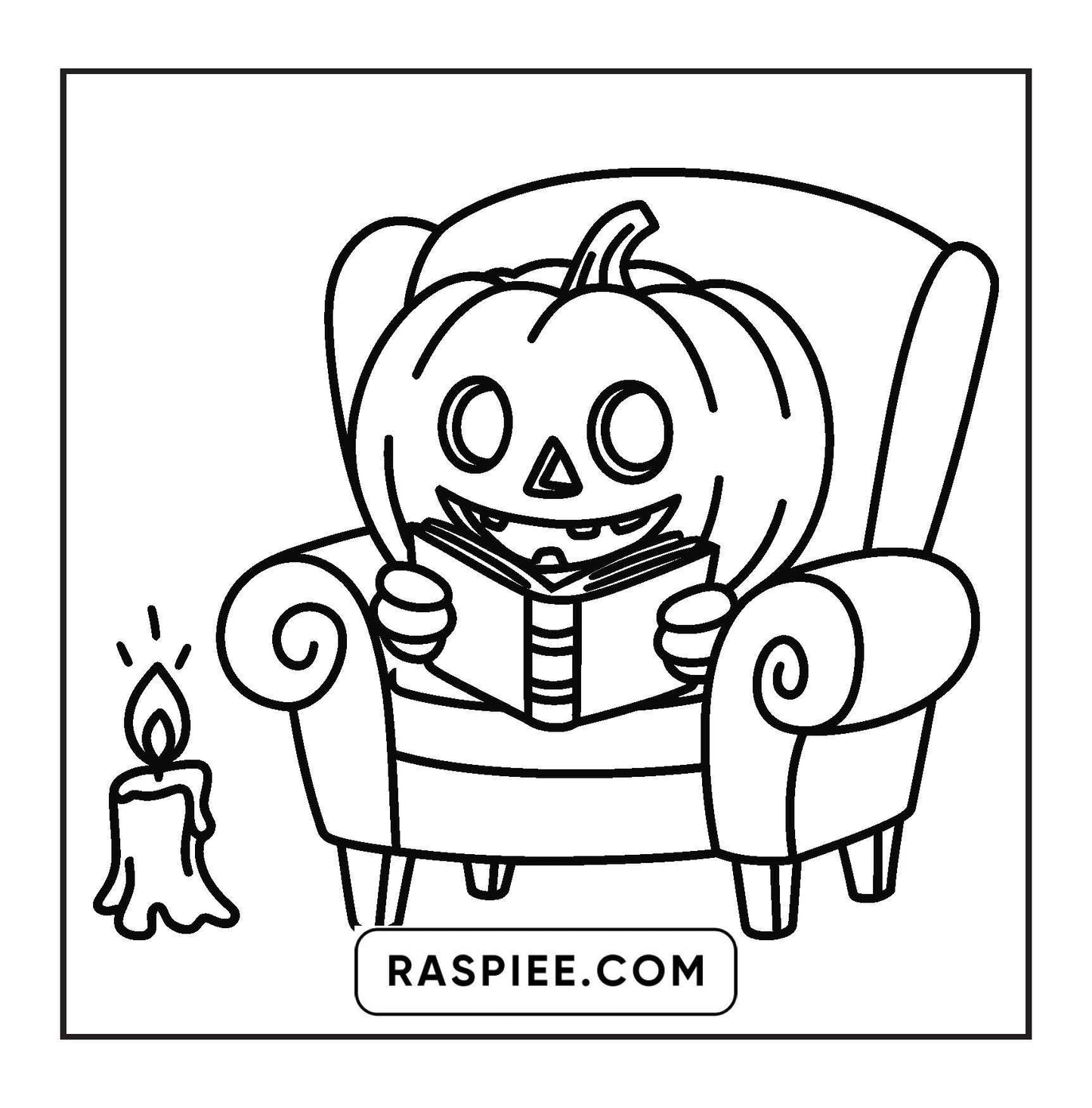 93 Bold and Easy Little Spooky Coloring Pages Printable PDF Instant Download