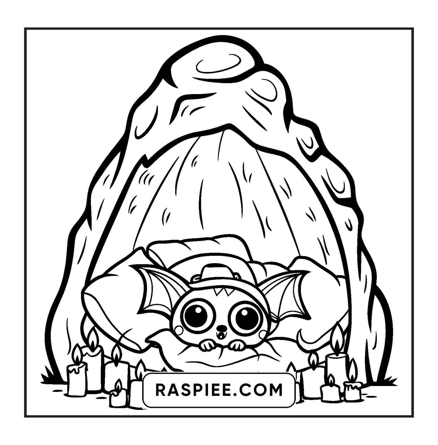 93 Bold and Easy Little Spooky Coloring Pages Printable PDF Instant Download