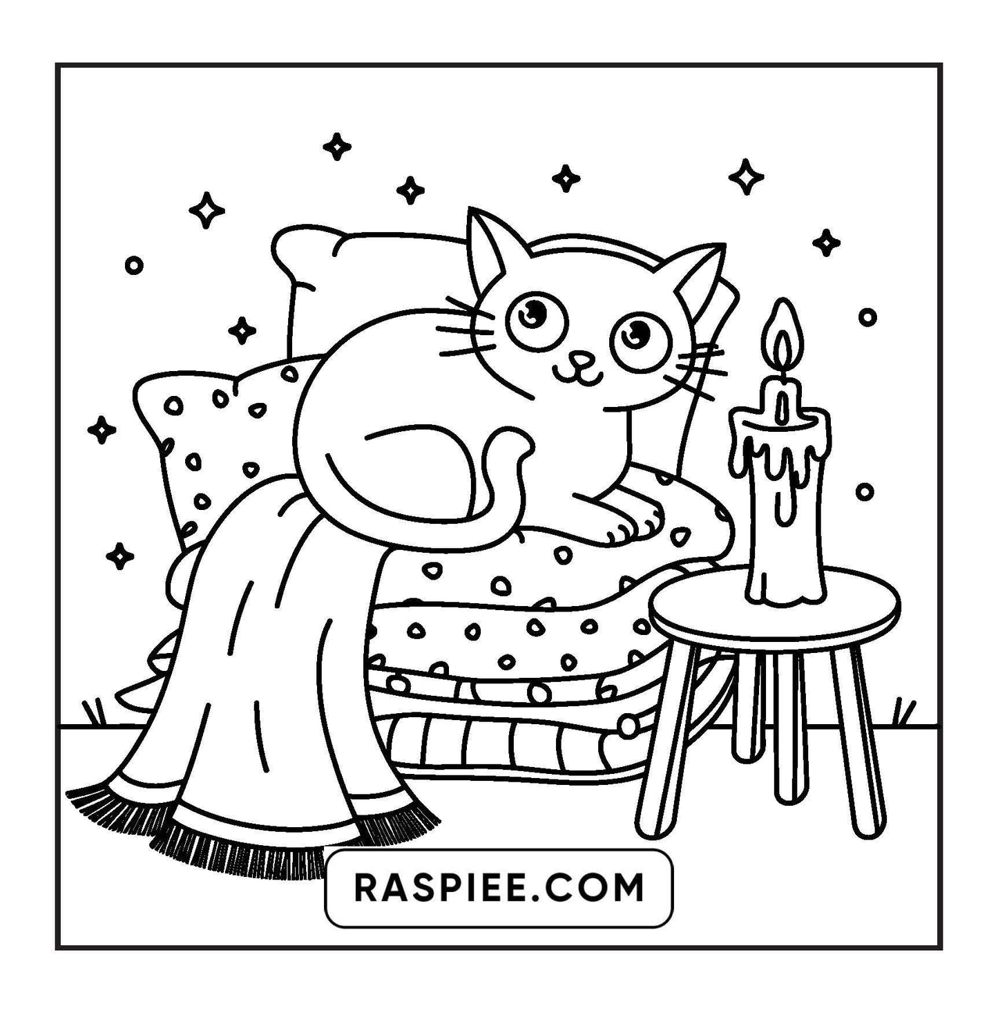93 Bold and Easy Little Spooky Coloring Pages Printable PDF Instant Download