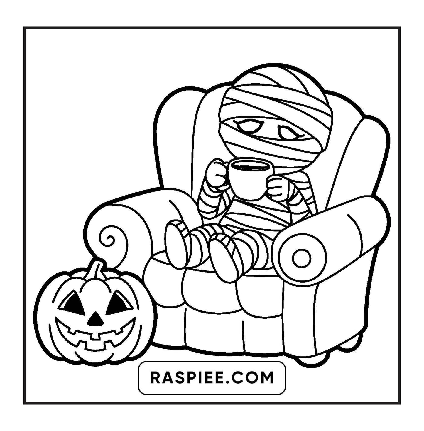 93 Bold and Easy Little Spooky Coloring Pages Printable PDF Instant Download
