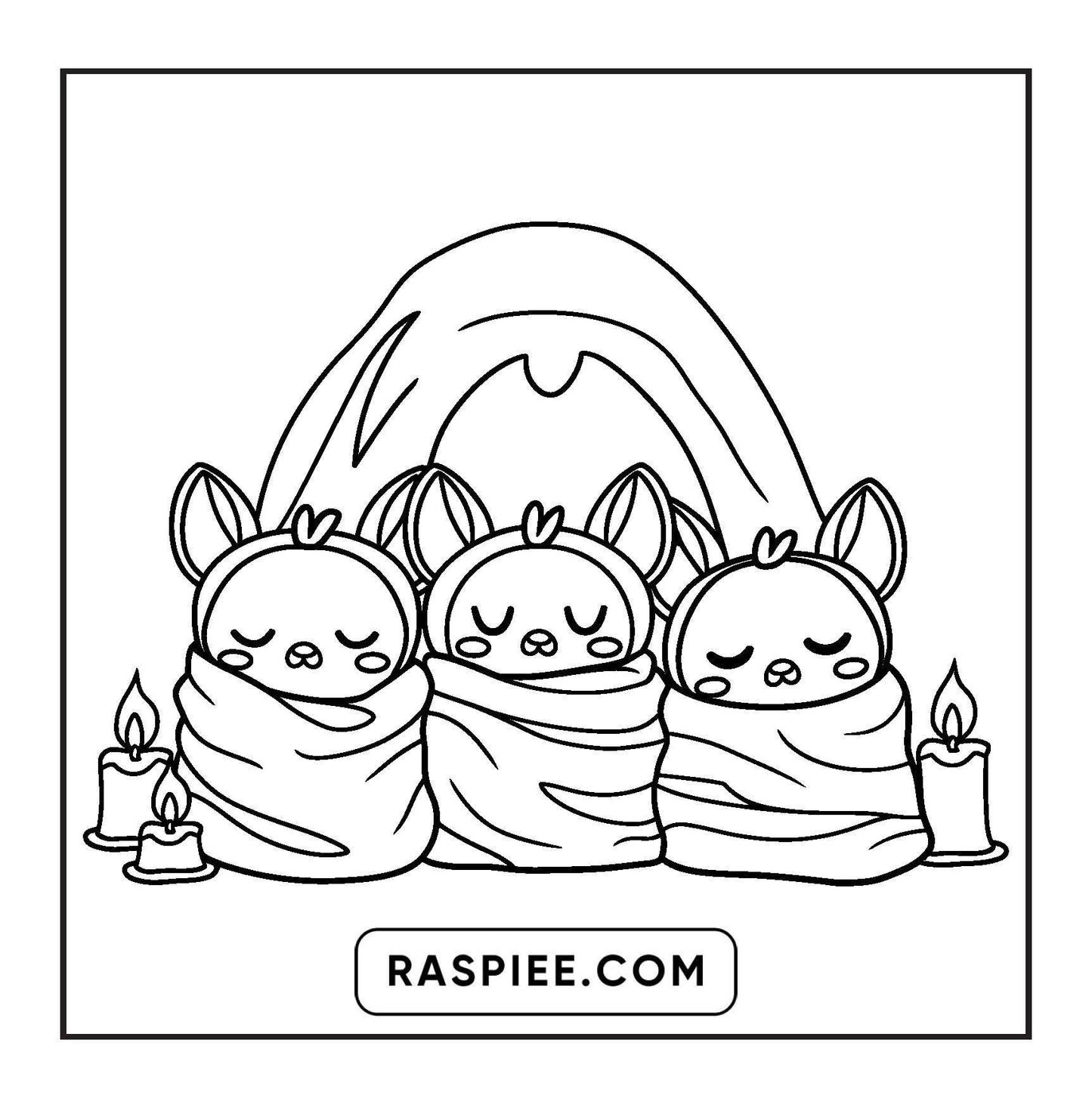 93 Bold and Easy Little Spooky Coloring Pages Printable PDF Instant Download