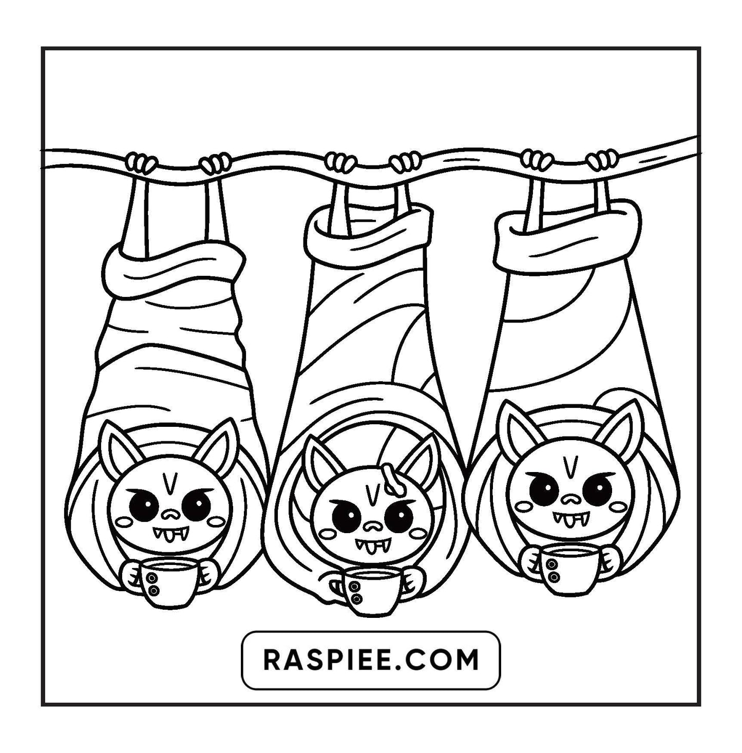 93 Bold and Easy Little Spooky Coloring Pages Printable PDF Instant Download