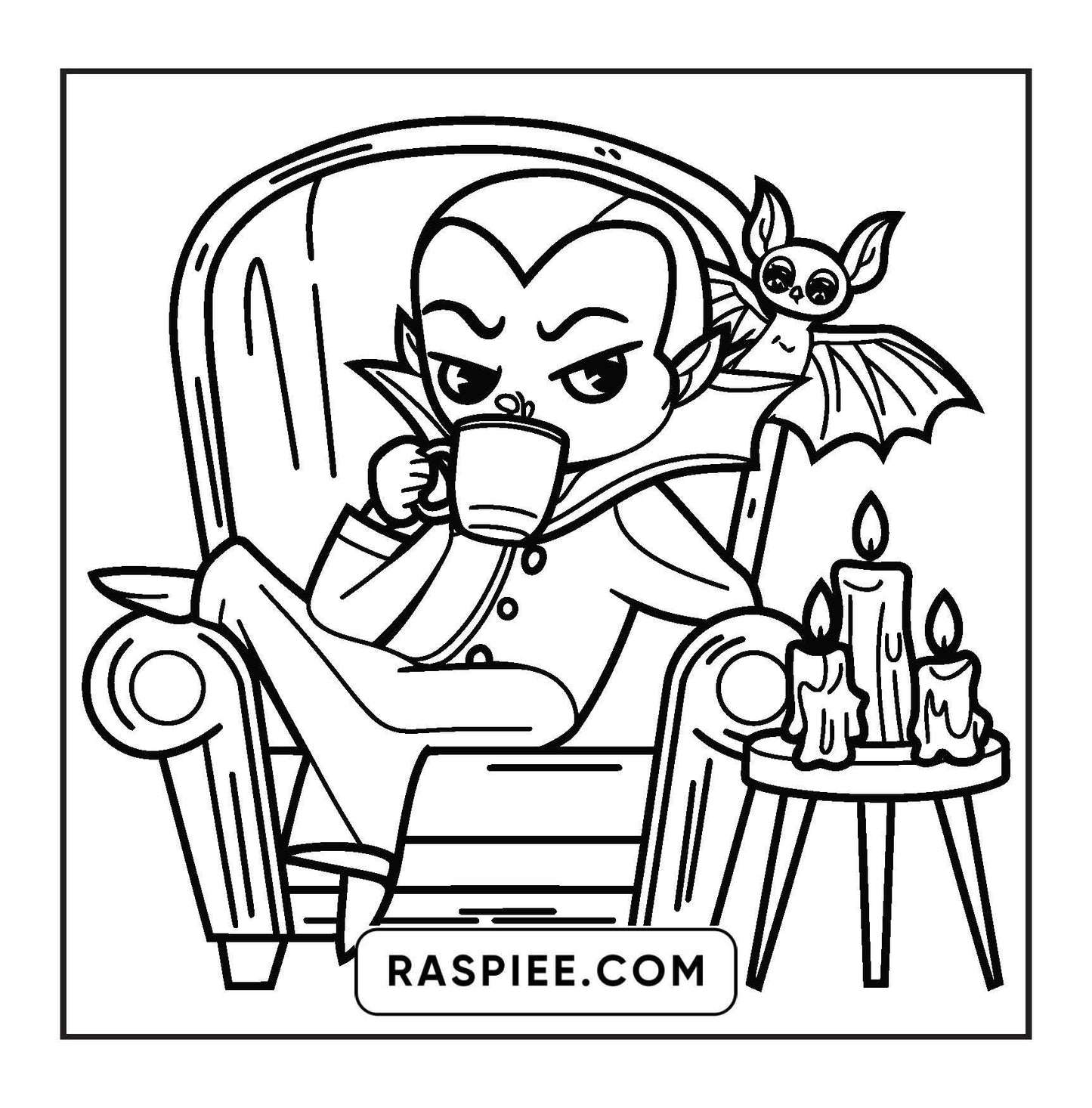 93 Bold and Easy Little Spooky Coloring Pages Printable PDF Instant Download