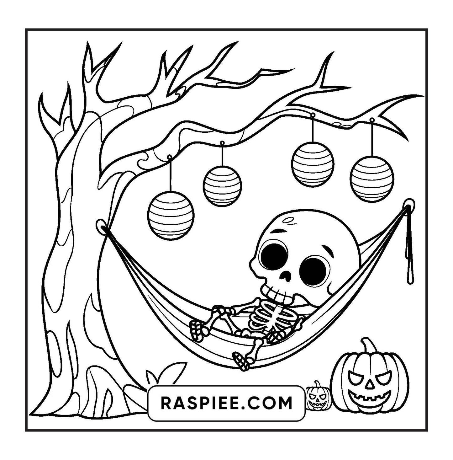 93 Bold and Easy Little Spooky Coloring Pages Printable PDF Instant Download