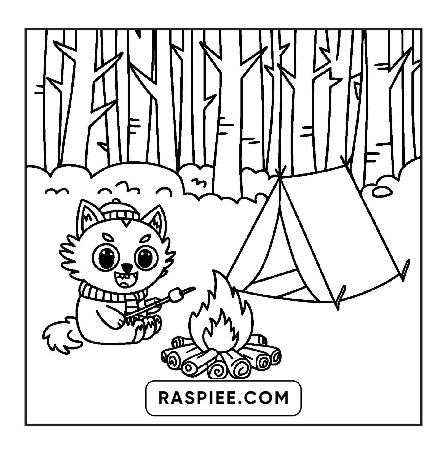 93 Bold and Easy Little Spooky Coloring Pages Printable PDF Instant Download
