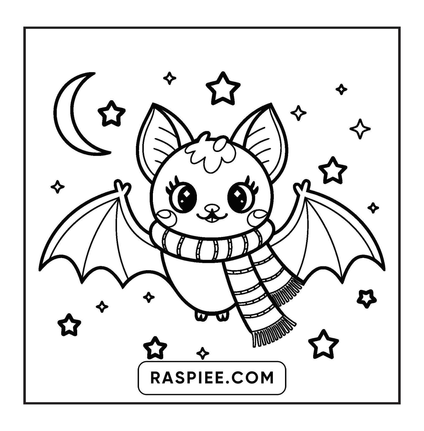 93 Bold and Easy Little Spooky Coloring Pages Printable PDF Instant Download