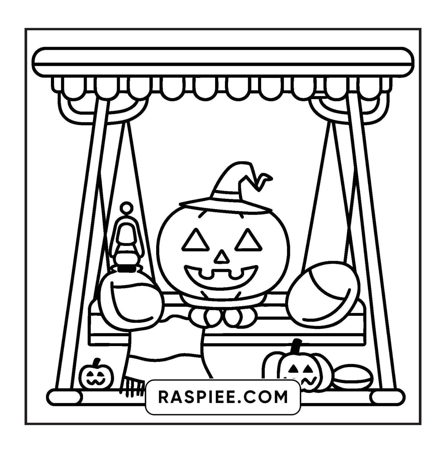 93 Bold and Easy Little Spooky Coloring Pages Printable PDF Instant Download