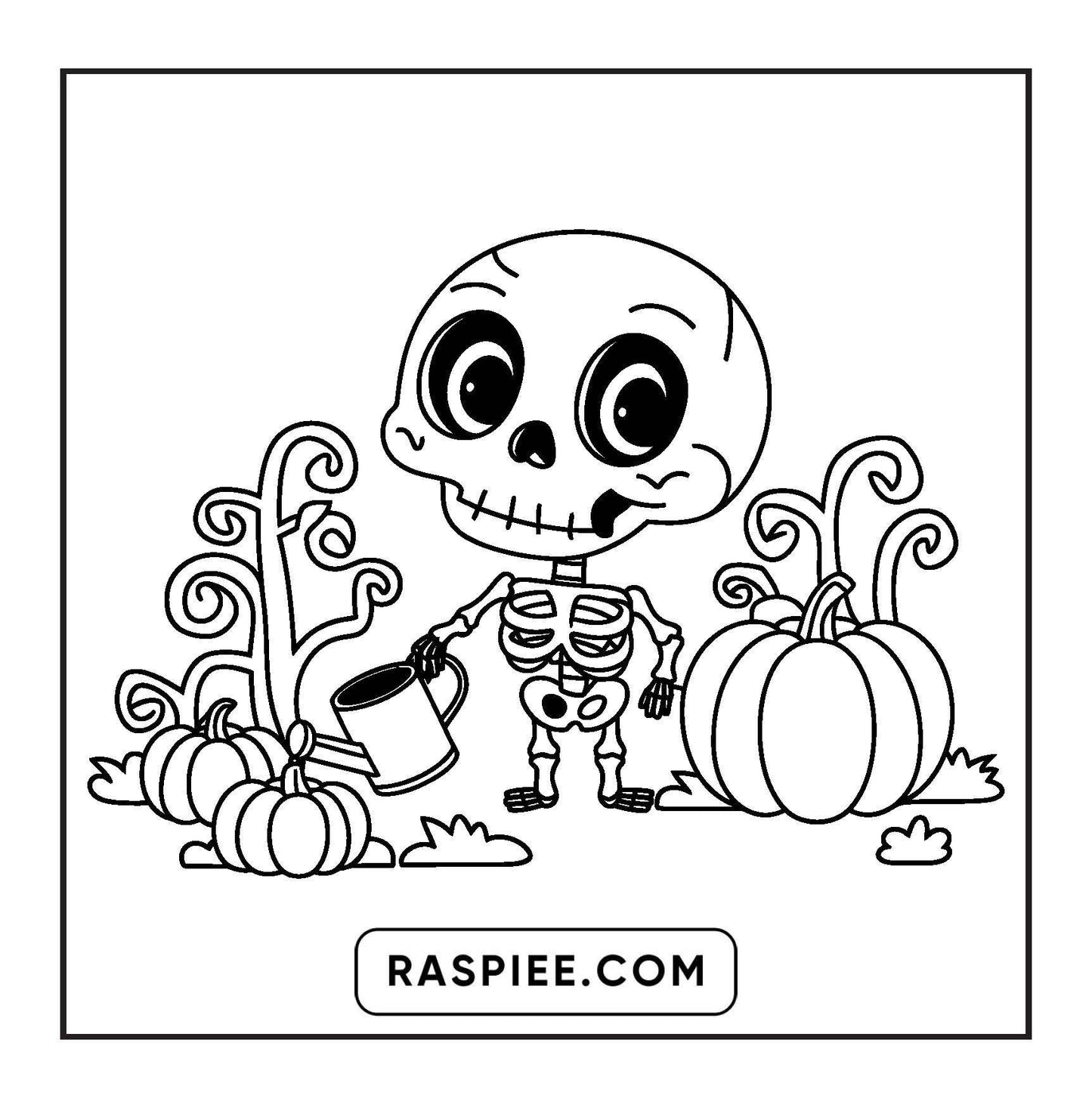 93 Bold and Easy Little Spooky Coloring Pages Printable PDF Instant Download