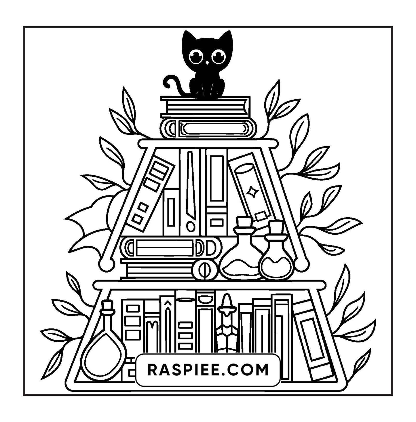 93 Bold and Easy Little Spooky Coloring Pages Printable PDF Instant Download
