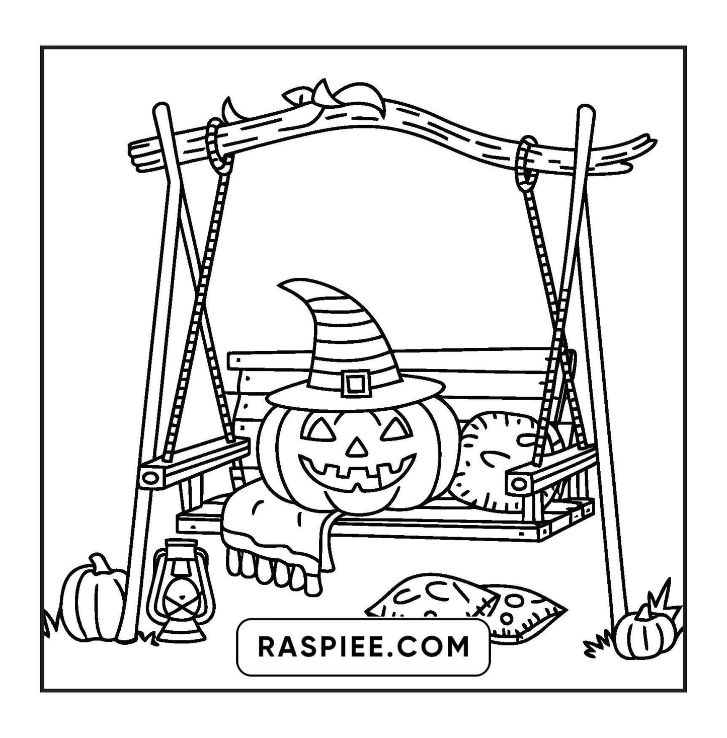 93 Bold and Easy Little Spooky Coloring Pages Printable PDF Instant Download