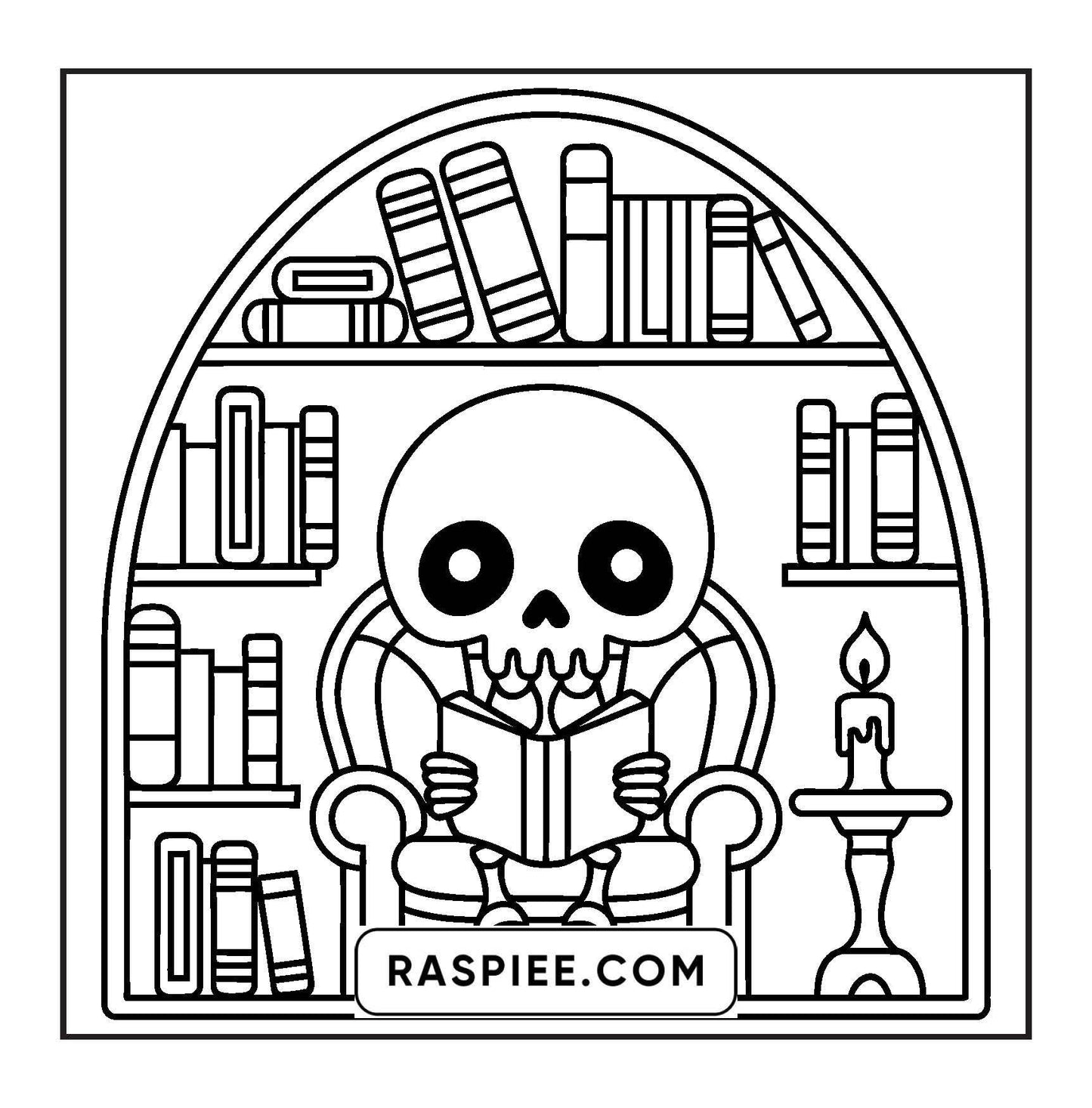 93 Bold and Easy Little Spooky Coloring Pages Printable PDF Instant Download