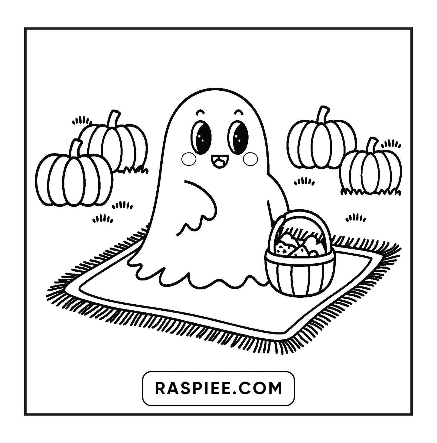 93 Bold and Easy Little Spooky Coloring Pages Printable PDF Instant Download