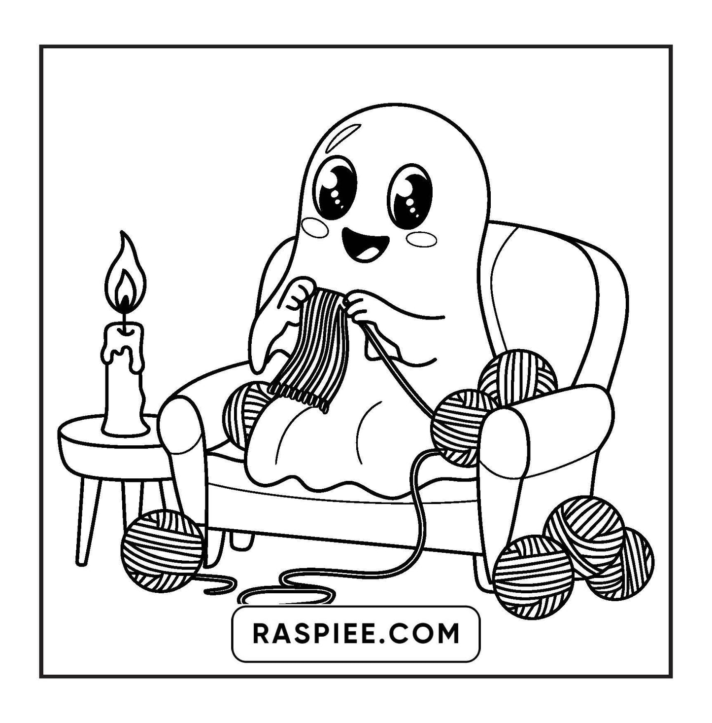 93 Bold and Easy Little Spooky Coloring Pages Printable PDF Instant Download