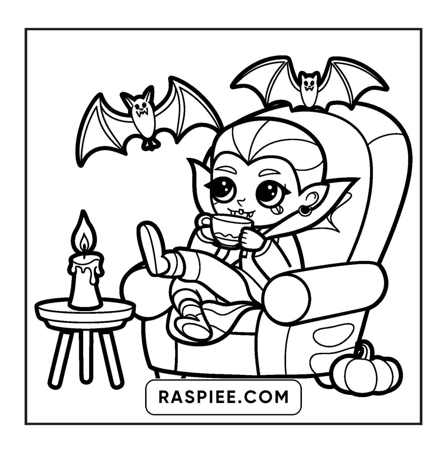 93 Bold and Easy Little Spooky Coloring Pages Printable PDF Instant Download