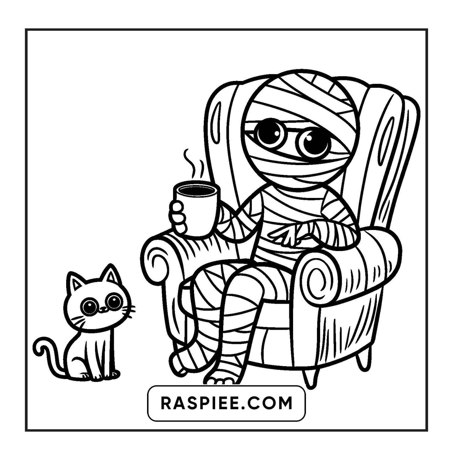 93 Bold and Easy Little Spooky Coloring Pages Printable PDF Instant Download