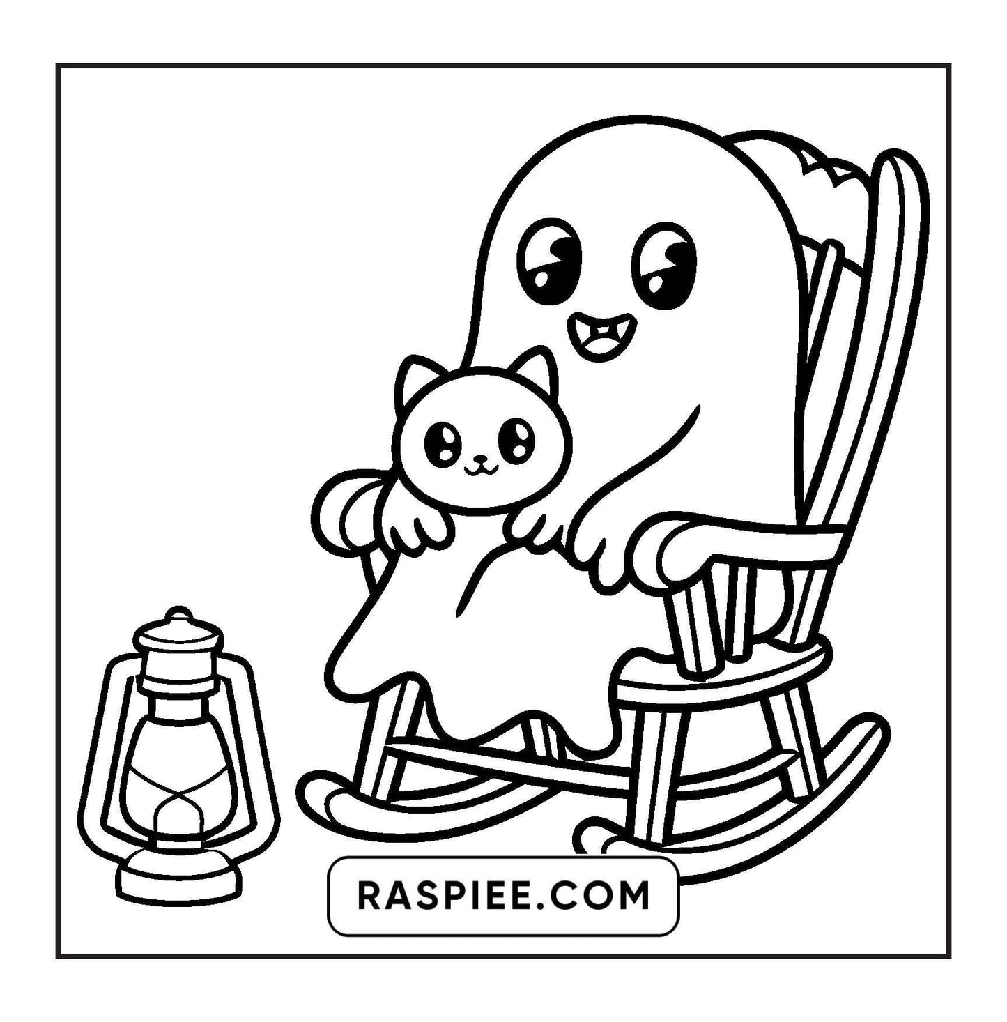 93 Bold and Easy Little Spooky Coloring Pages Printable PDF Instant Download