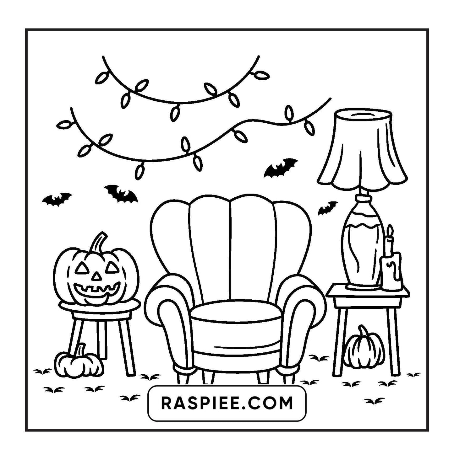 93 Bold and Easy Little Spooky Coloring Pages Printable PDF Instant Download