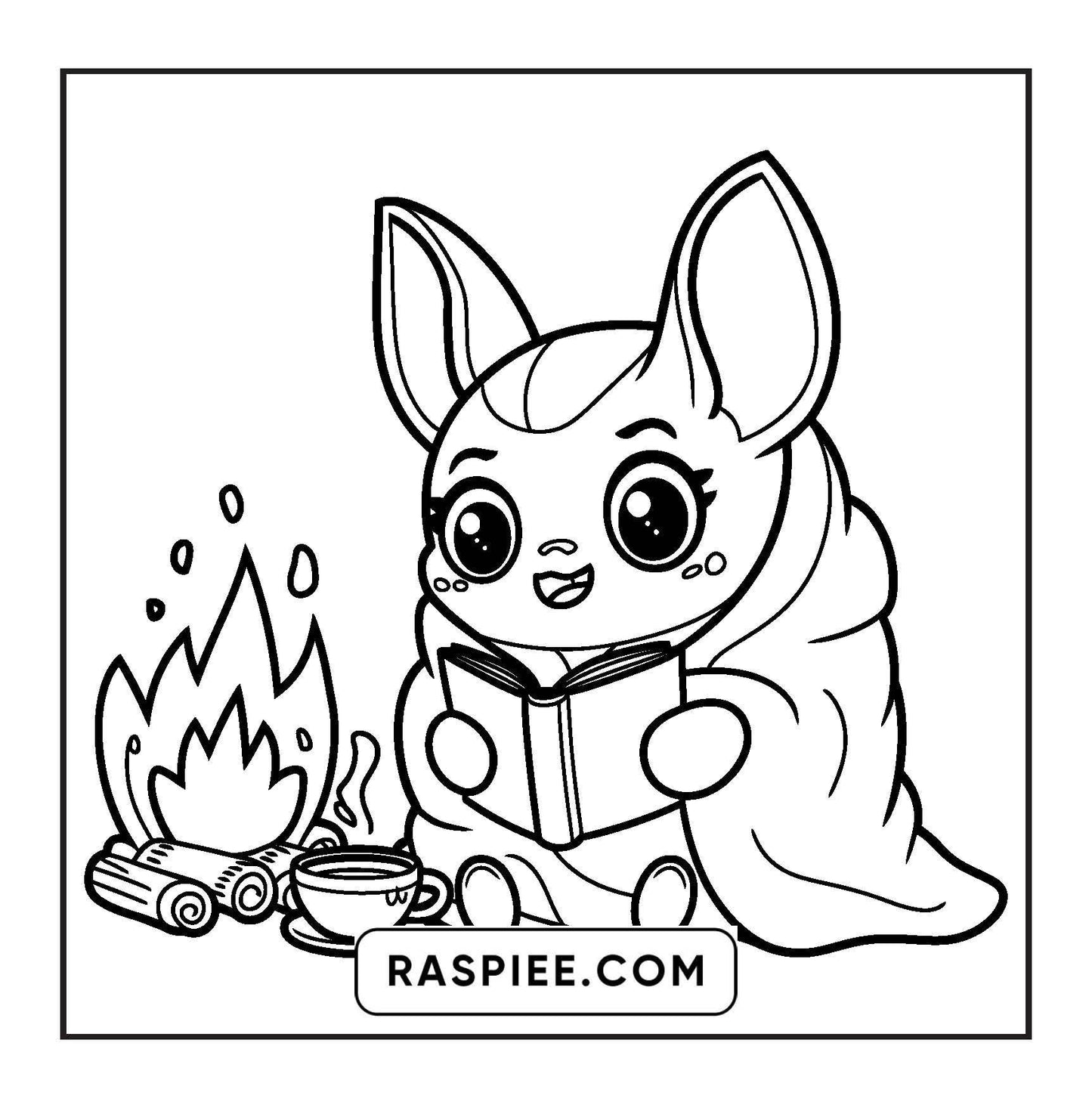 93 Bold and Easy Little Spooky Coloring Pages Printable PDF Instant Download
