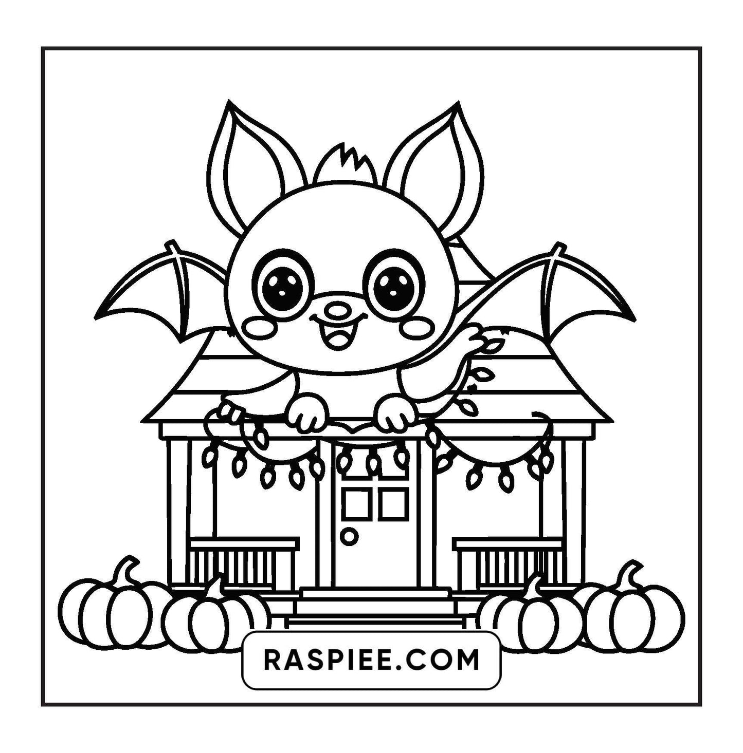 93 Bold and Easy Little Spooky Coloring Pages Printable PDF Instant Download