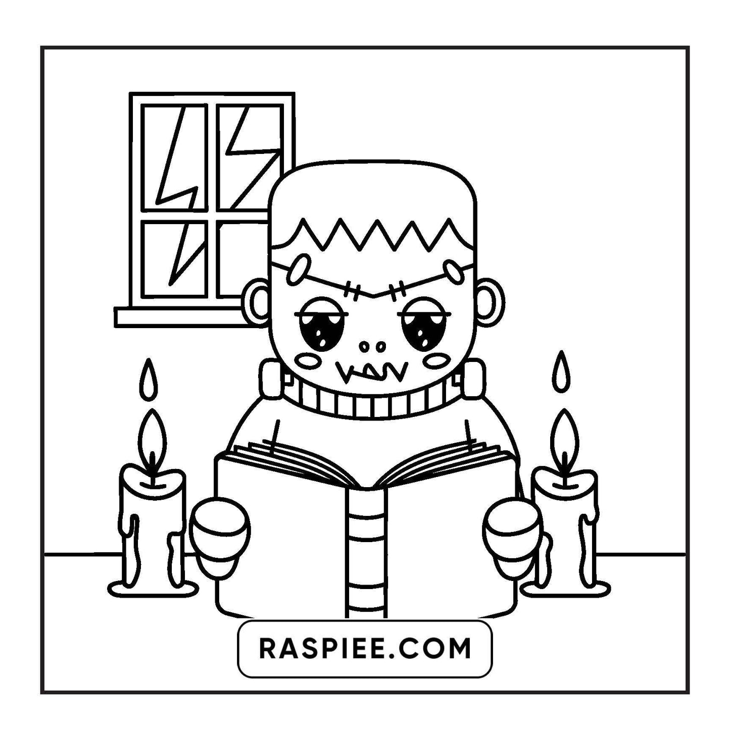 93 Bold and Easy Little Spooky Coloring Pages Printable PDF Instant Download