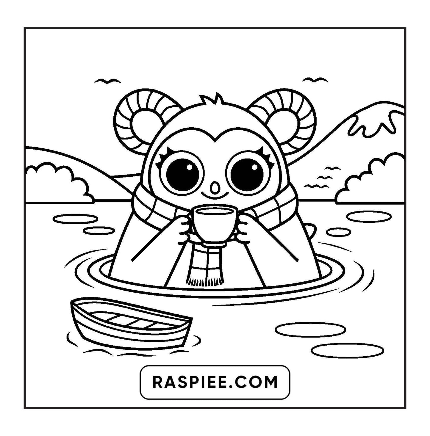 93 Bold and Easy Little Spooky Coloring Pages Printable PDF Instant Download