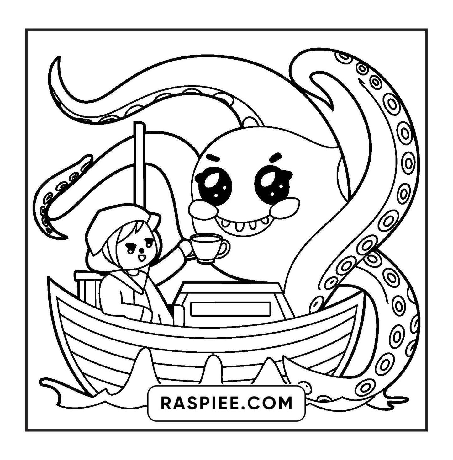 93 Bold and Easy Little Spooky Coloring Pages Printable PDF Instant Download
