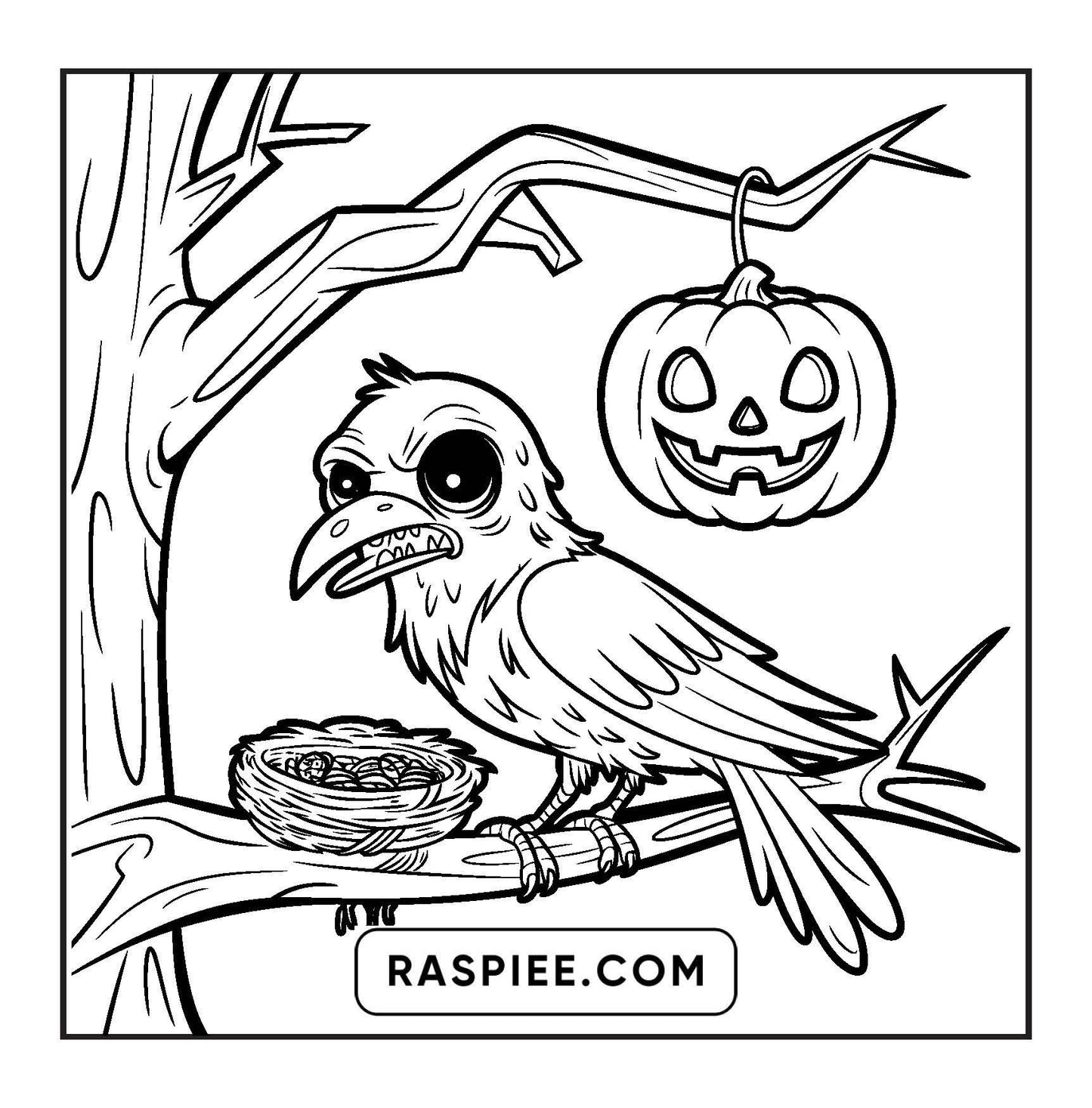 93 Bold and Easy Little Spooky Coloring Pages Printable PDF Instant Download