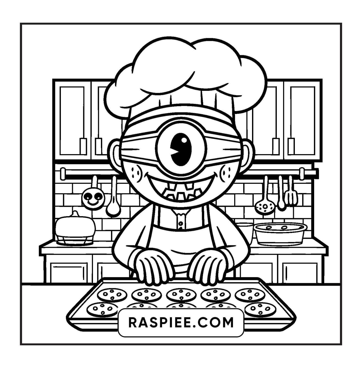 93 Bold and Easy Little Spooky Coloring Pages Printable PDF Instant Download
