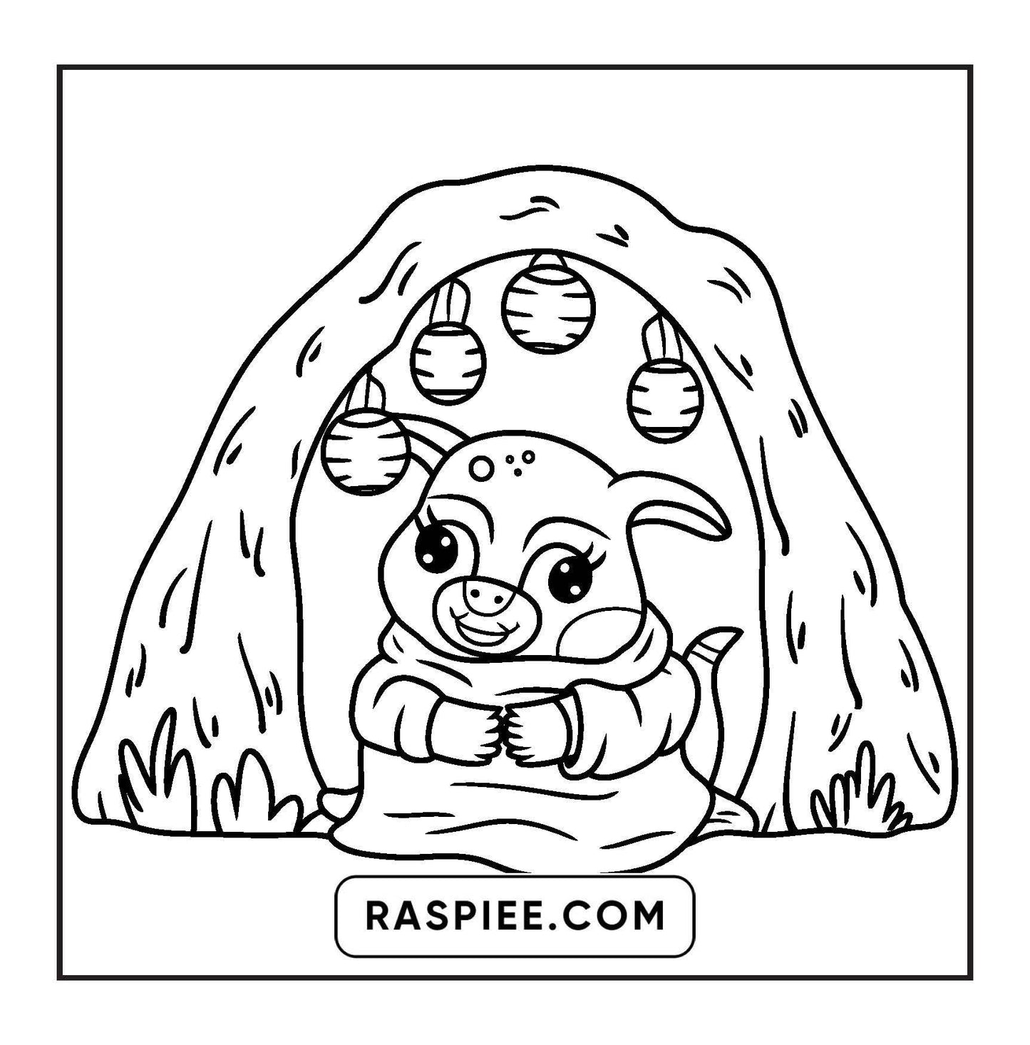 93 Bold and Easy Little Spooky Coloring Pages Printable PDF Instant Download