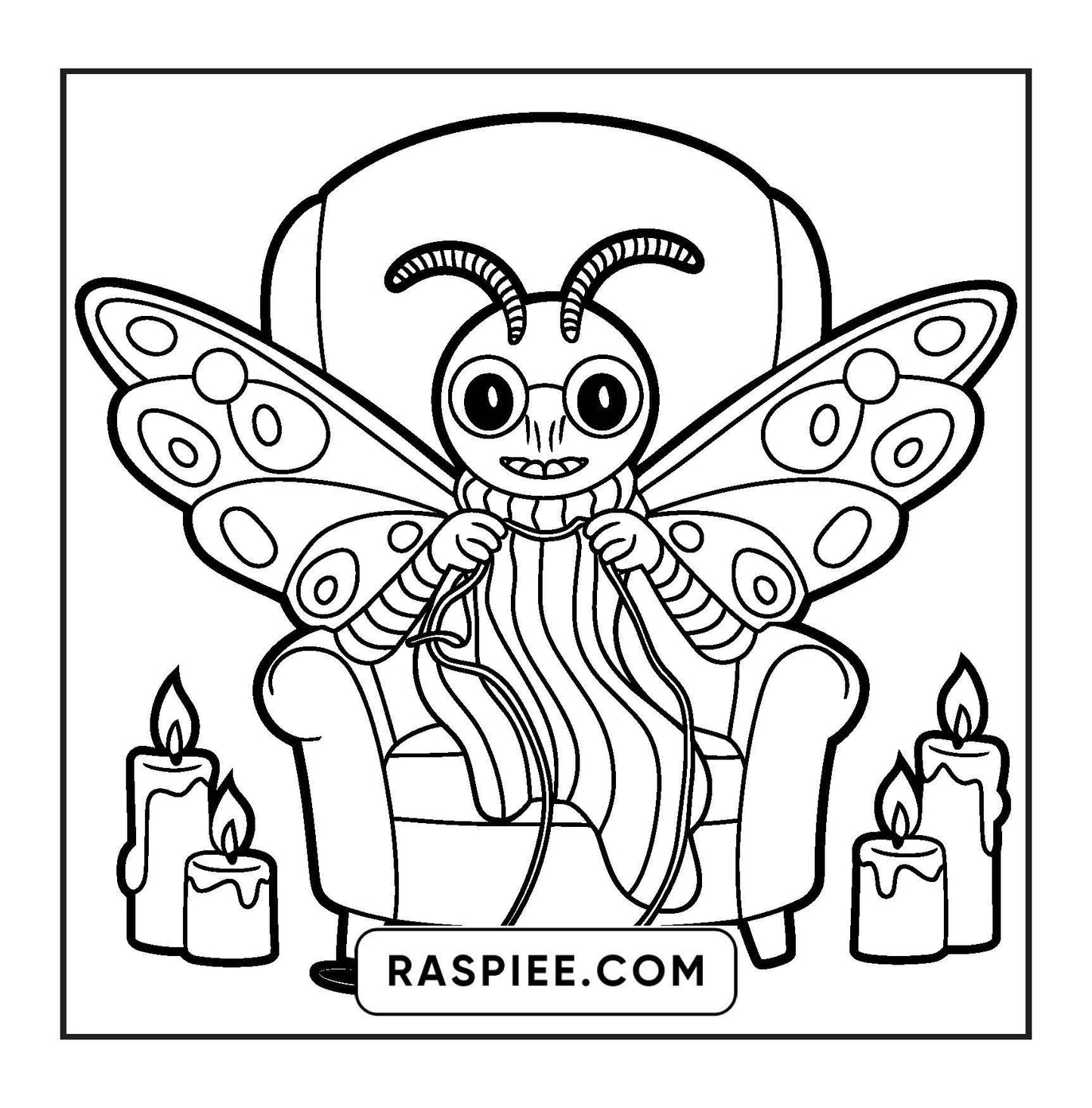 93 Bold and Easy Little Spooky Coloring Pages Printable PDF Instant Download