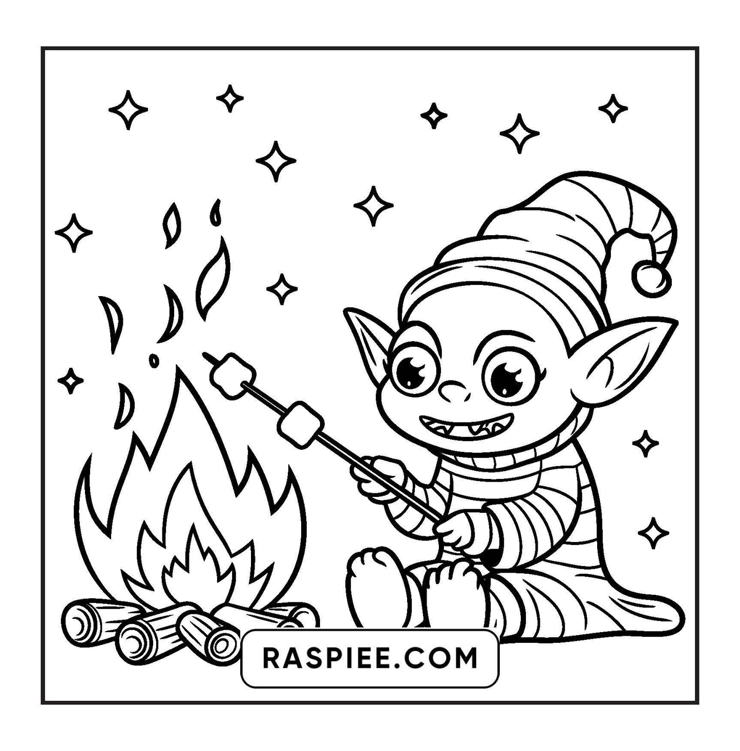 93 Bold and Easy Little Spooky Coloring Pages Printable PDF Instant Download