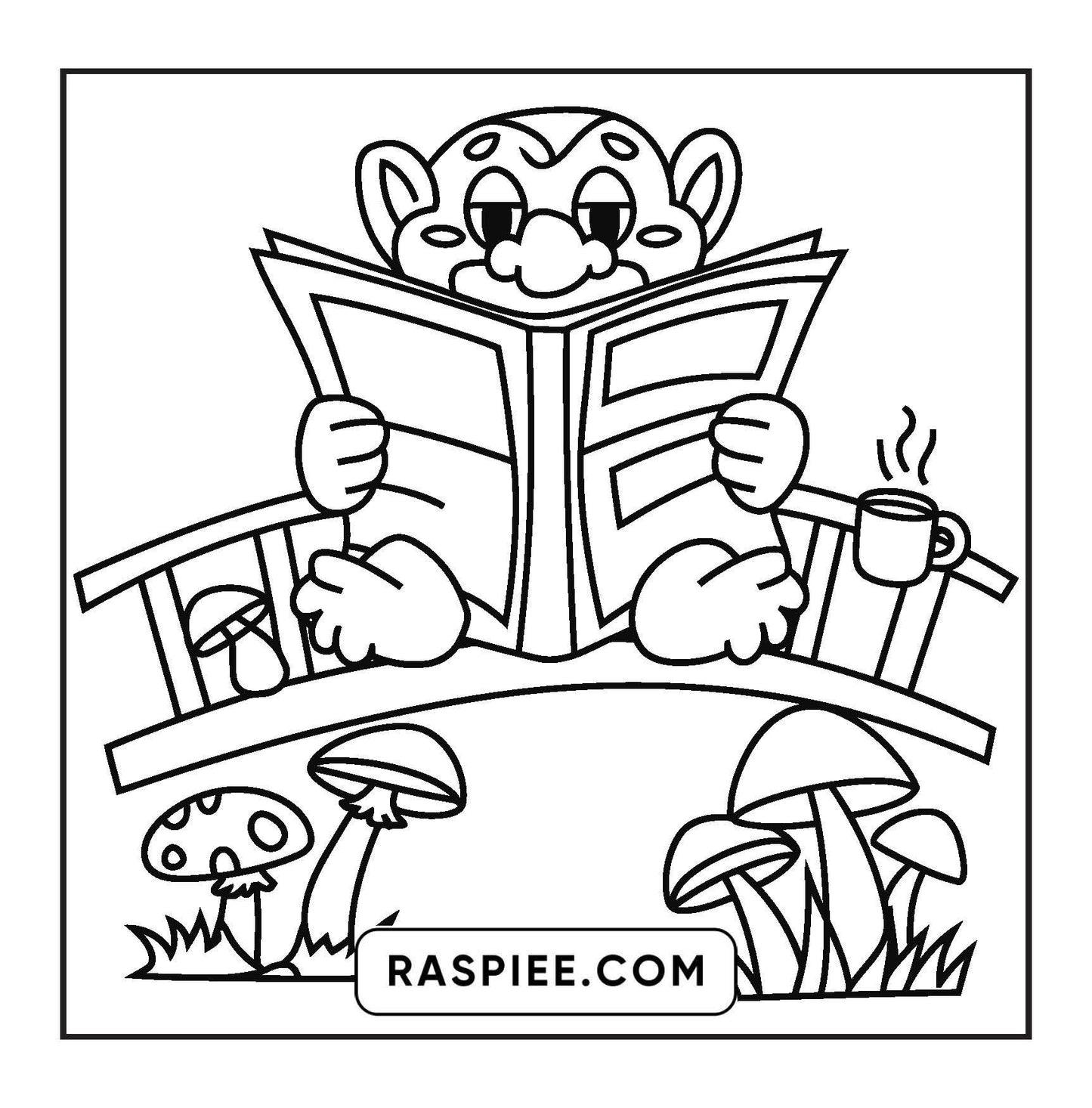 93 Bold and Easy Little Spooky Coloring Pages Printable PDF Instant Download