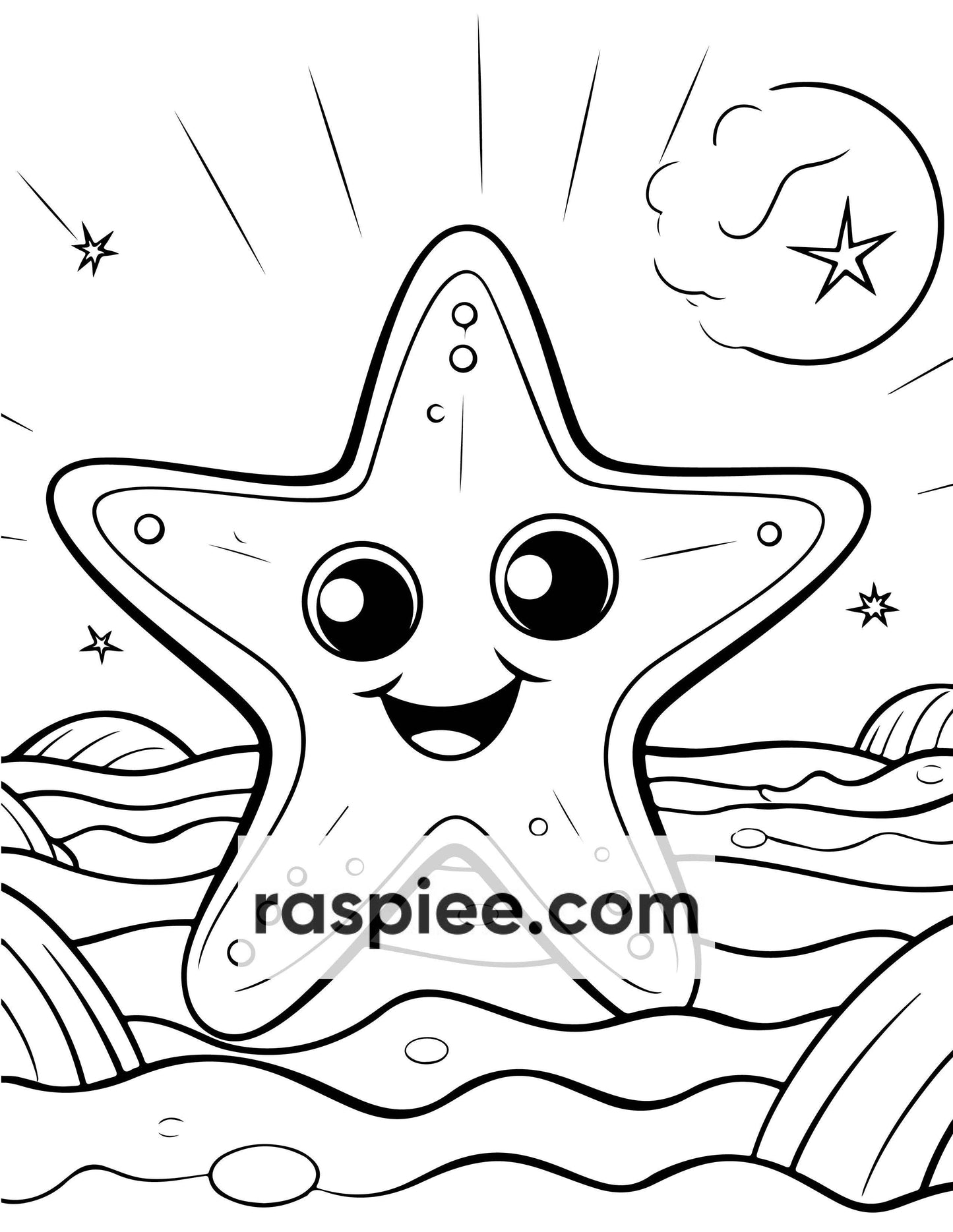 230 Ocean Animal Coloring Pages for Kids, Educational Preschool Printable PDF Instant Download