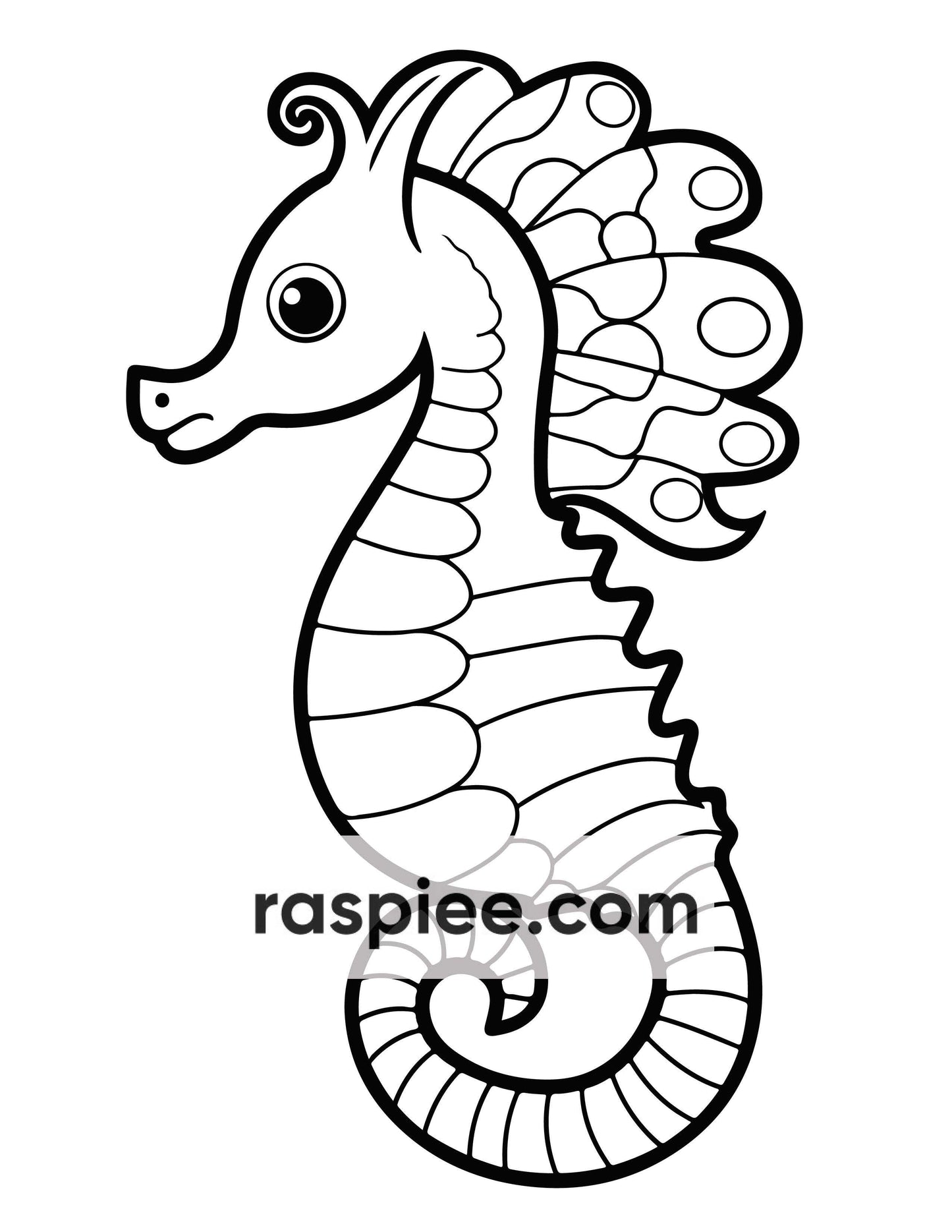 230 Ocean Animal Coloring Pages for Kids, Educational Preschool Printable PDF Instant Download