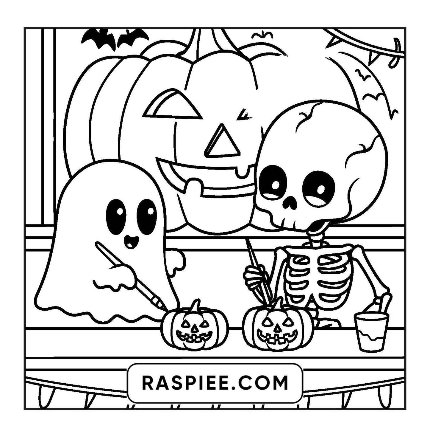 77 Bold and Easy Spooky Shop Coloring Pages Printable PDF Instant Download
