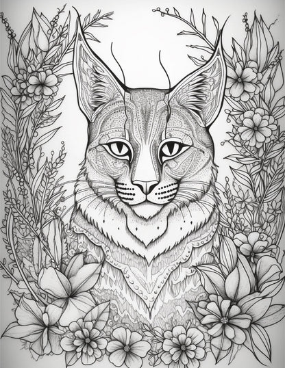 64 Life Inside Jar Printable Coloring Pages for Adults, Grayscale Coloring Book, Printable PDF File Download