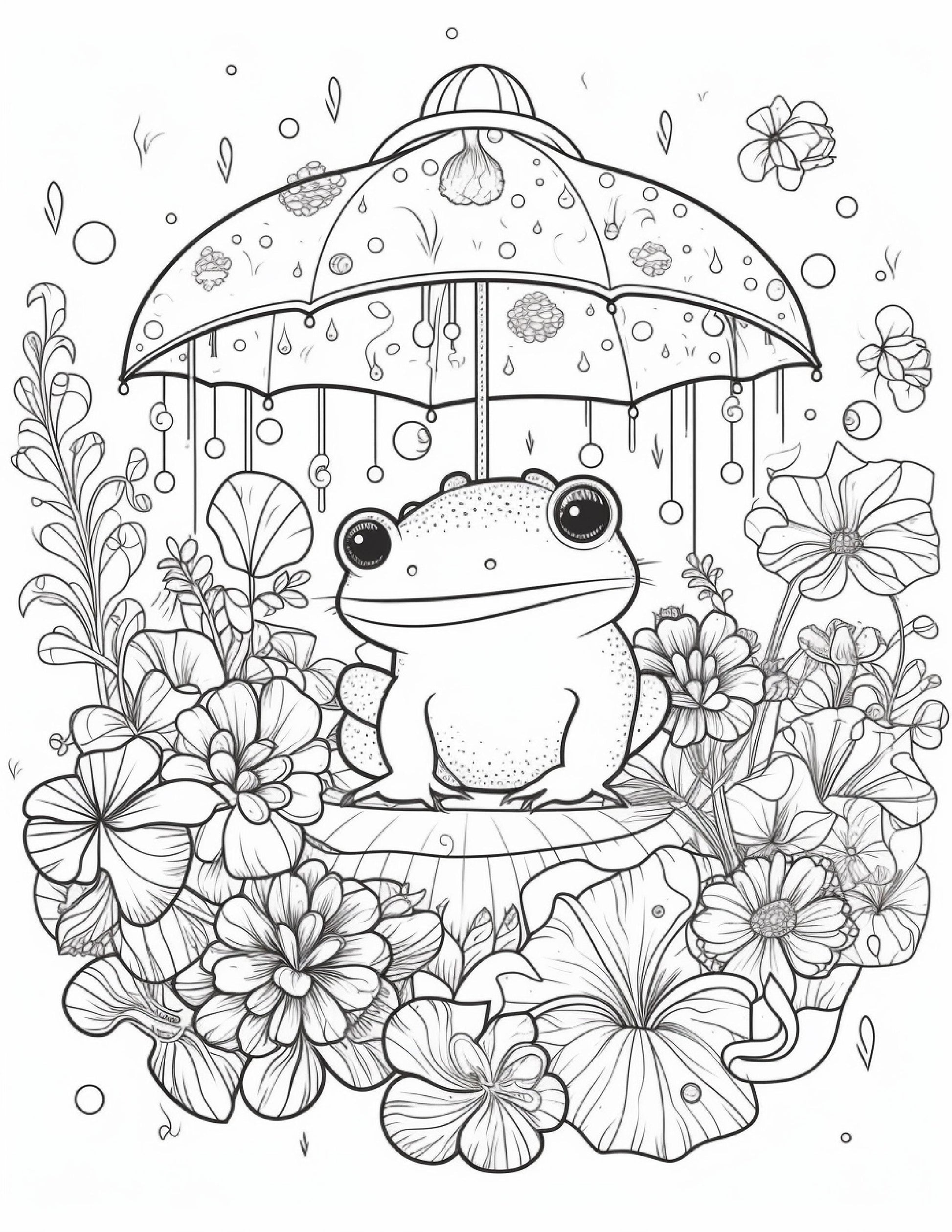 64 Life Inside Jar Printable Coloring Pages for Adults, Grayscale Coloring Book, Printable PDF File Download