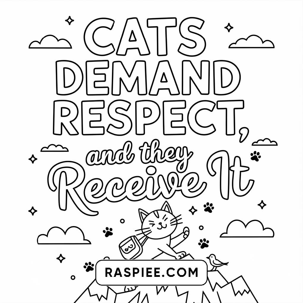 100 Bold and Easy Cute Cats Coloring Pages