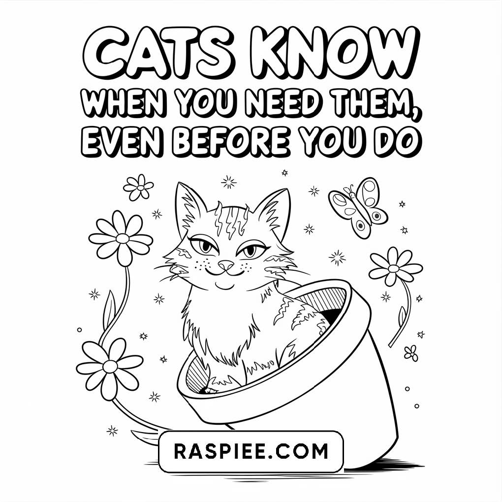 100 Bold and Easy Cute Cats Coloring Pages