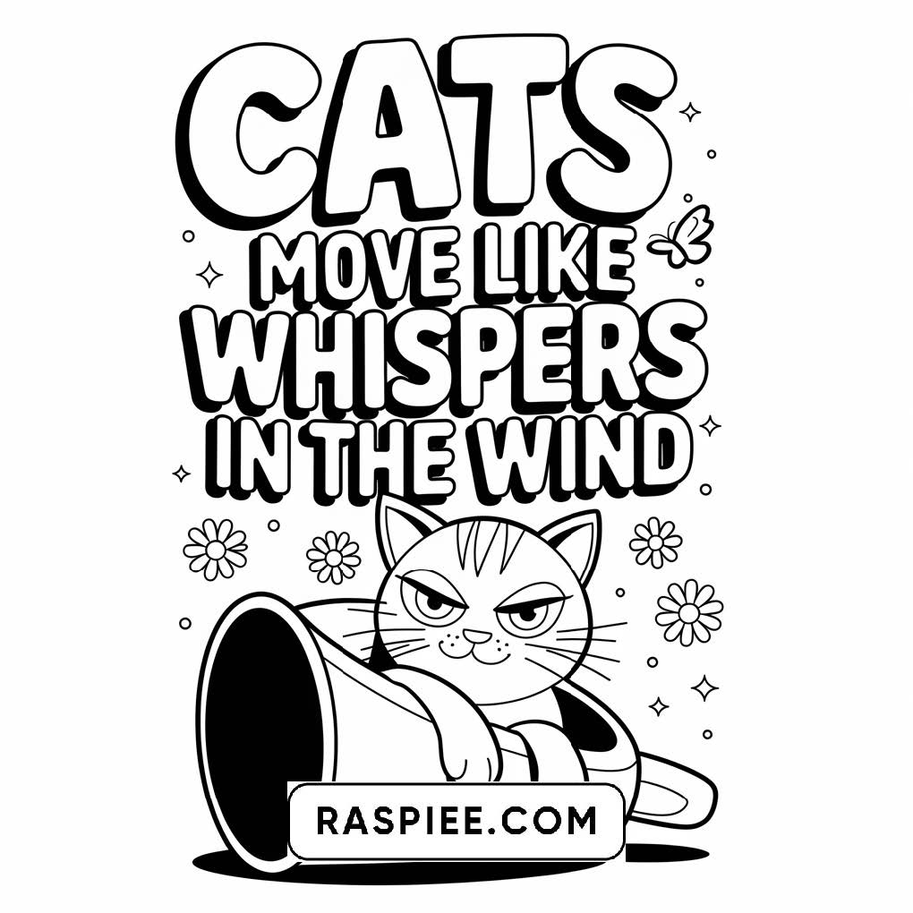 100 Bold and Easy Cute Cats Coloring Pages
